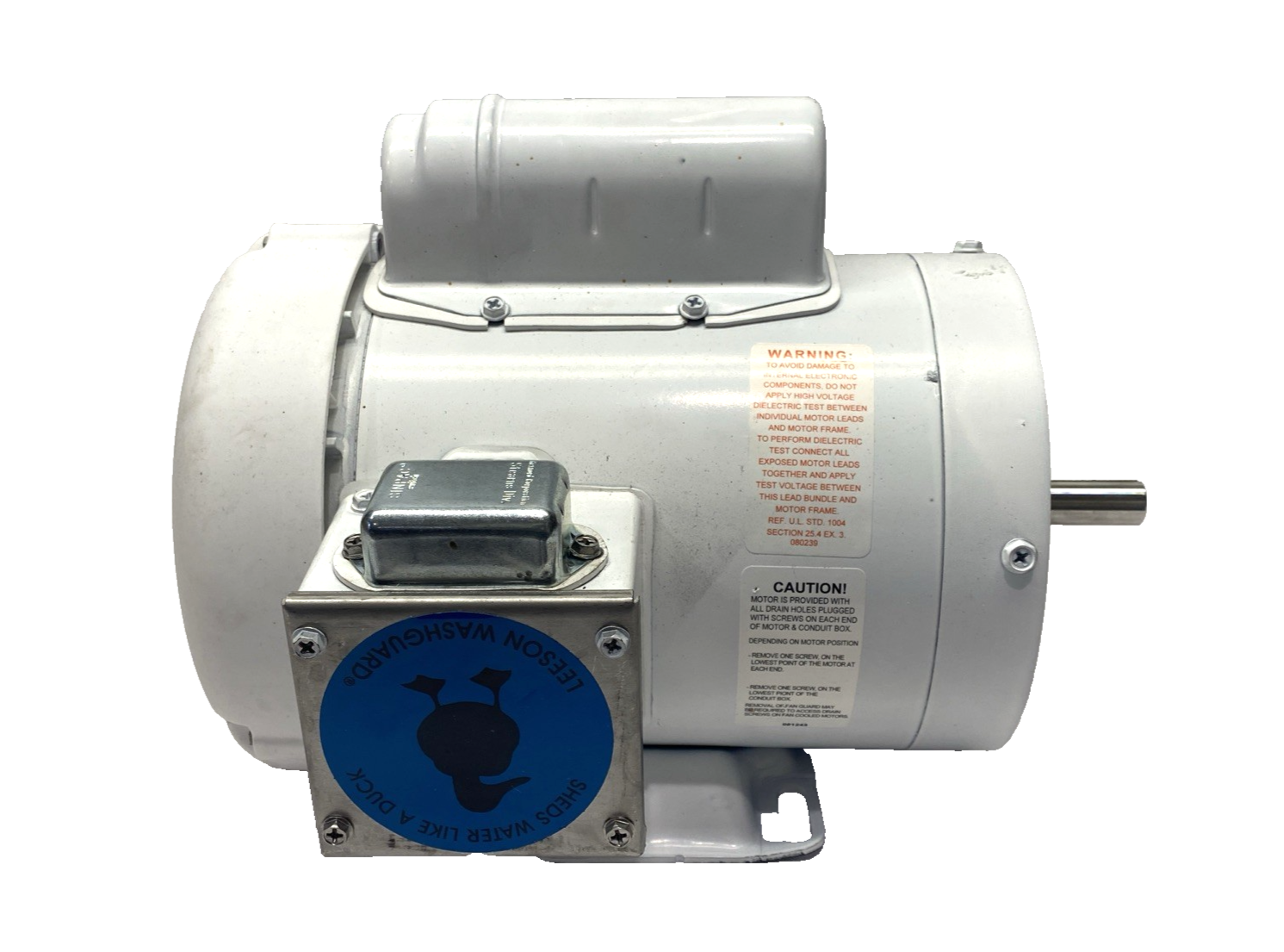 Leeson 113583.00 Washguard Motor 1HP 1PH 115/230V 3450 RPM 5/8" Shaft C6C34WK6M - Maverick Industrial Sales