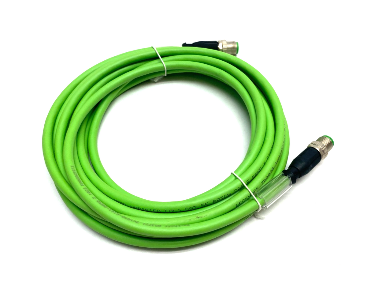 ZK1090-6161-0050, 053771 | Beckhoff ZK1090-6161-0050 Double Ended EtherCAT Cable M12/M12 4-Pin 053771 - New Other - Maverick Industrial Sales