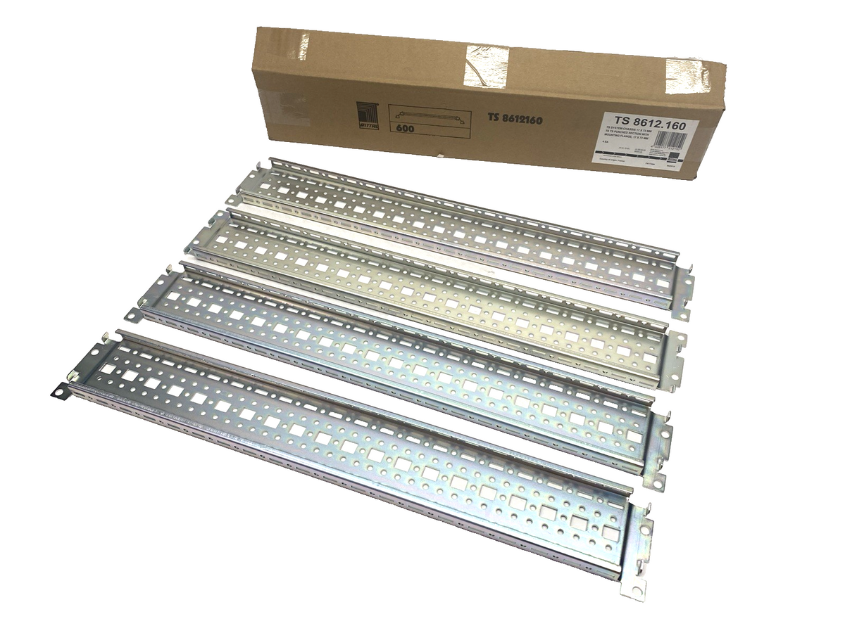 Rittal TS 8612.160 TS System Chassis 17mm x 73mm, 540mm Length 8612160, BOX OF 4 - Maverick Industrial Sales
