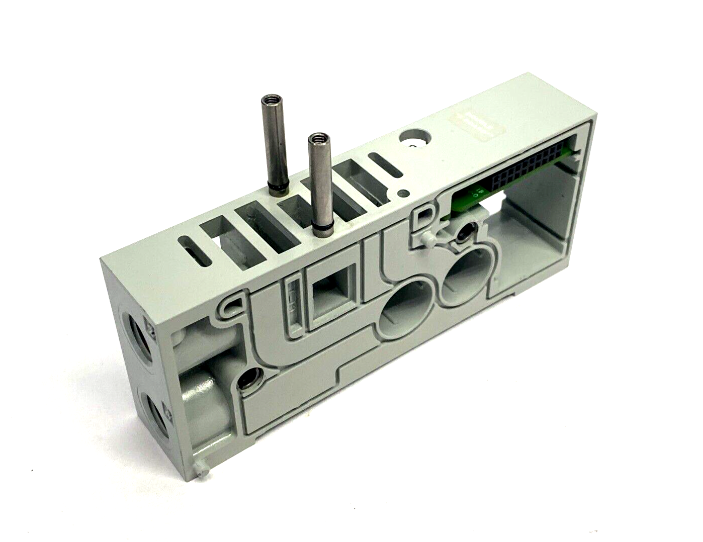 Numatics 256-641 Double Z-Board Manifold Block & Electrical Module 006-158D - Used - Maverick Industrial Sales