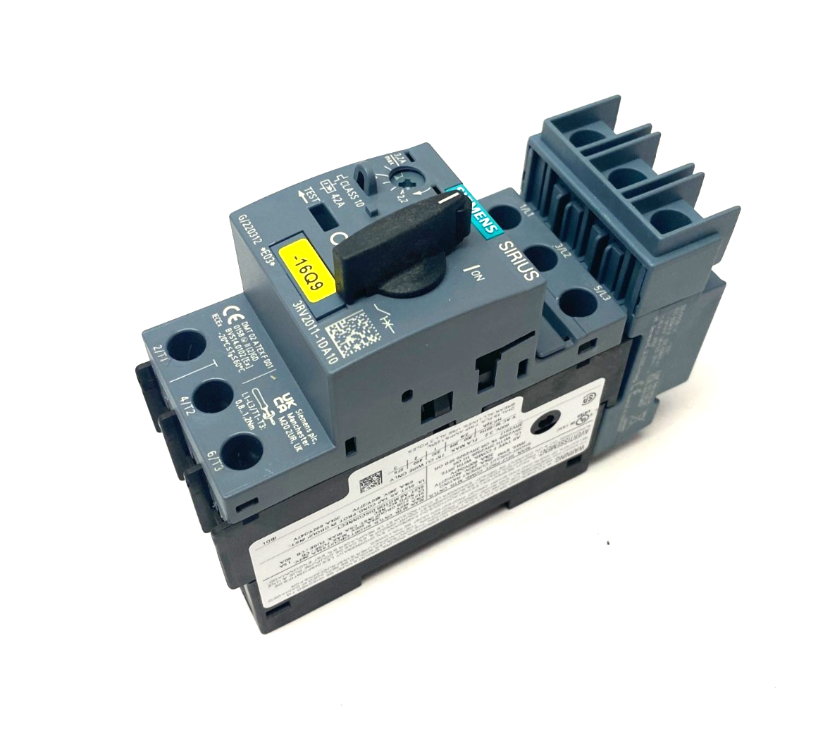 Siemens 3RV2011-1DA10 SIRIUS Motor Starter Circuit Breaker Size S00 3.2A - Maverick Industrial Sales