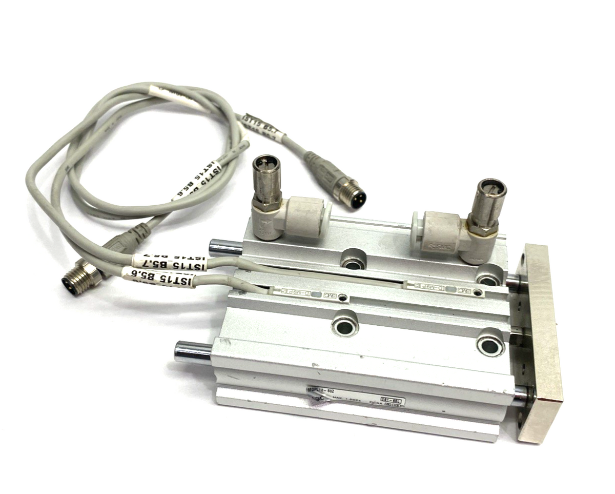 SMC MGPL12-50Z Compact Guide Ball Bearing Cylinder 12mm Bore, 50mm Bore - Maverick Industrial Sales