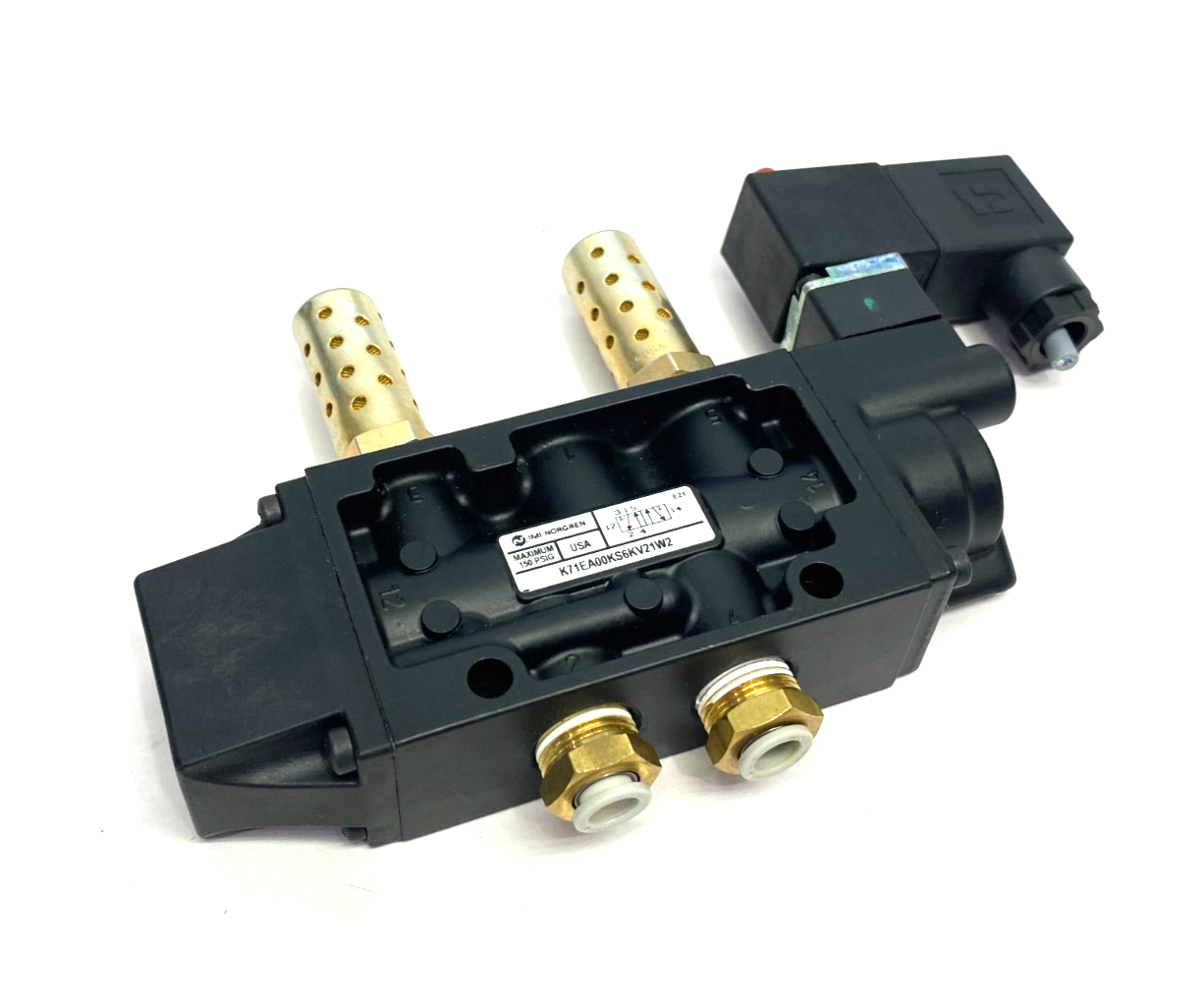 IMI Norgren K71EA00KS6KV21W2 Nugget 200 Series Spring Return Solenoid Valve 5/2 - Maverick Industrial Sales