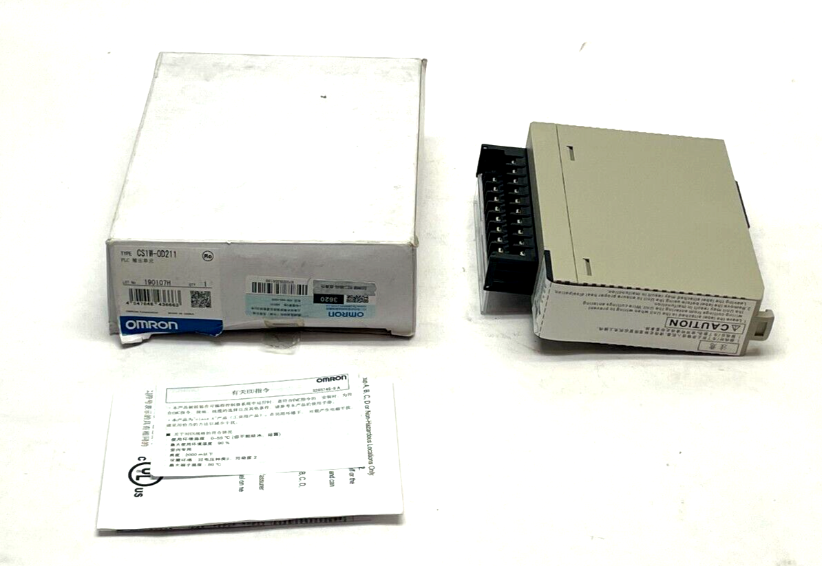 Omron CS1W-OD211 Basic I/O Output Module 16-Point - New – Open box - Maverick Industrial Sales