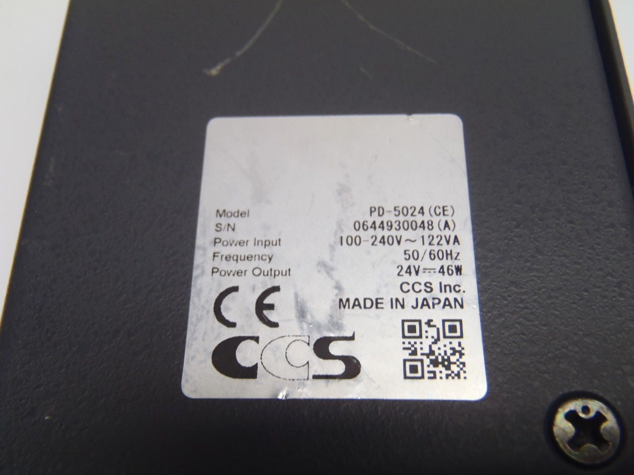 Omron CCS PD-5024 Power Supply 100-240V Input 24V Output - For parts or not working - Maverick Industrial Sales