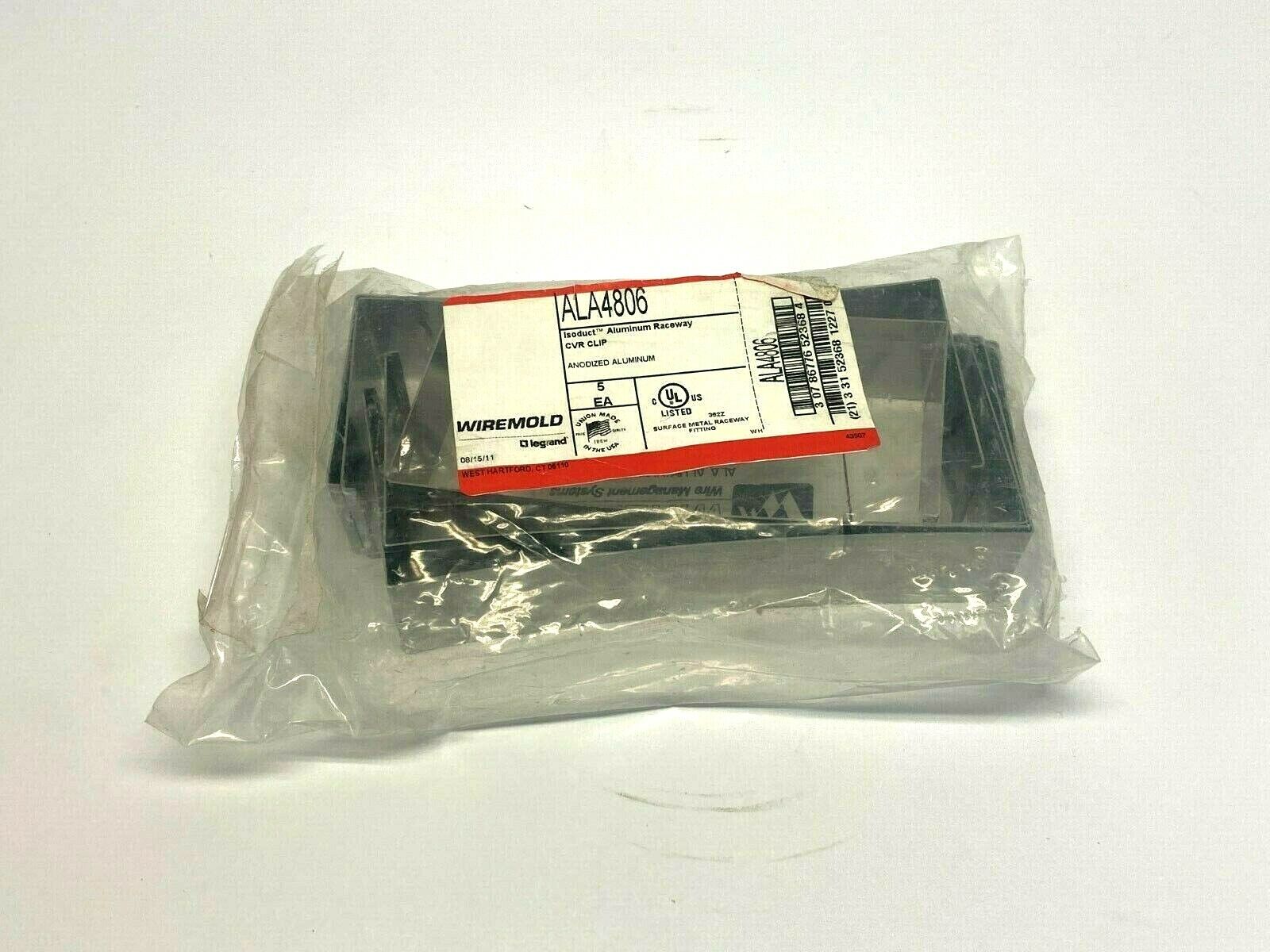 Wiremold ALA4806 Isoduct Aluminum Raceway Cover Clip PACKAGE OF 5 - Maverick Industrial Sales