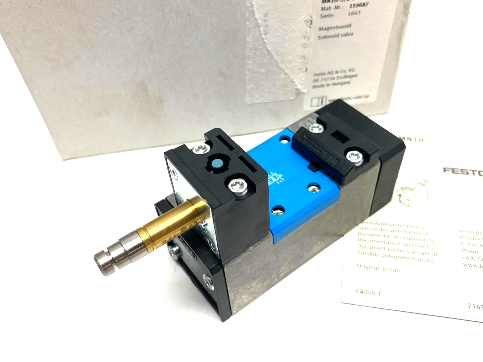 Festo MN1H-5/2-D-1-FR-C Solenoid Valve 5/2-Way, Monostable 159687 - Maverick Industrial Sales