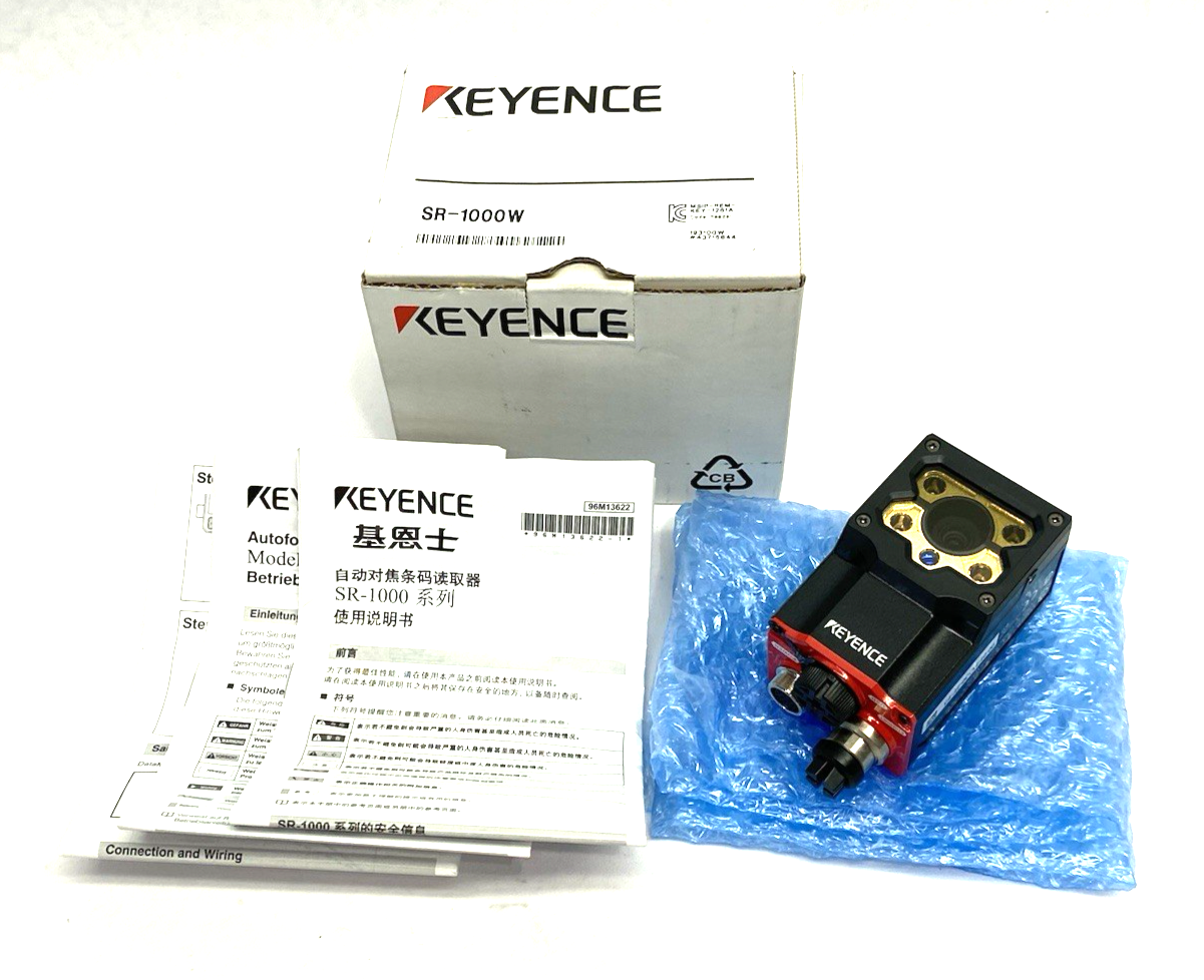 Keyence SR-1000W Automatic Focus 1D/2D Code Reader, Wide-Field Type, 1280 × 1024 - Maverick Industrial Sales