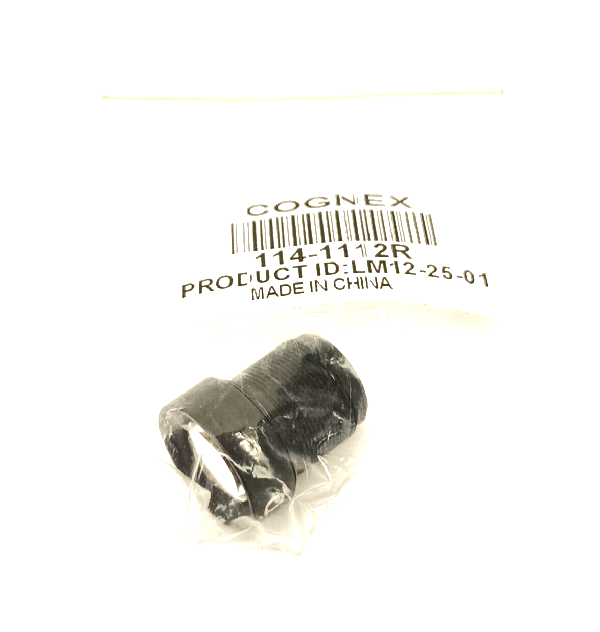 114-1112R | Cognex LM12-25-01 S-Mount Lens 25mm f/2.0, Fixed Aperture - New - Maverick Industrial Sales