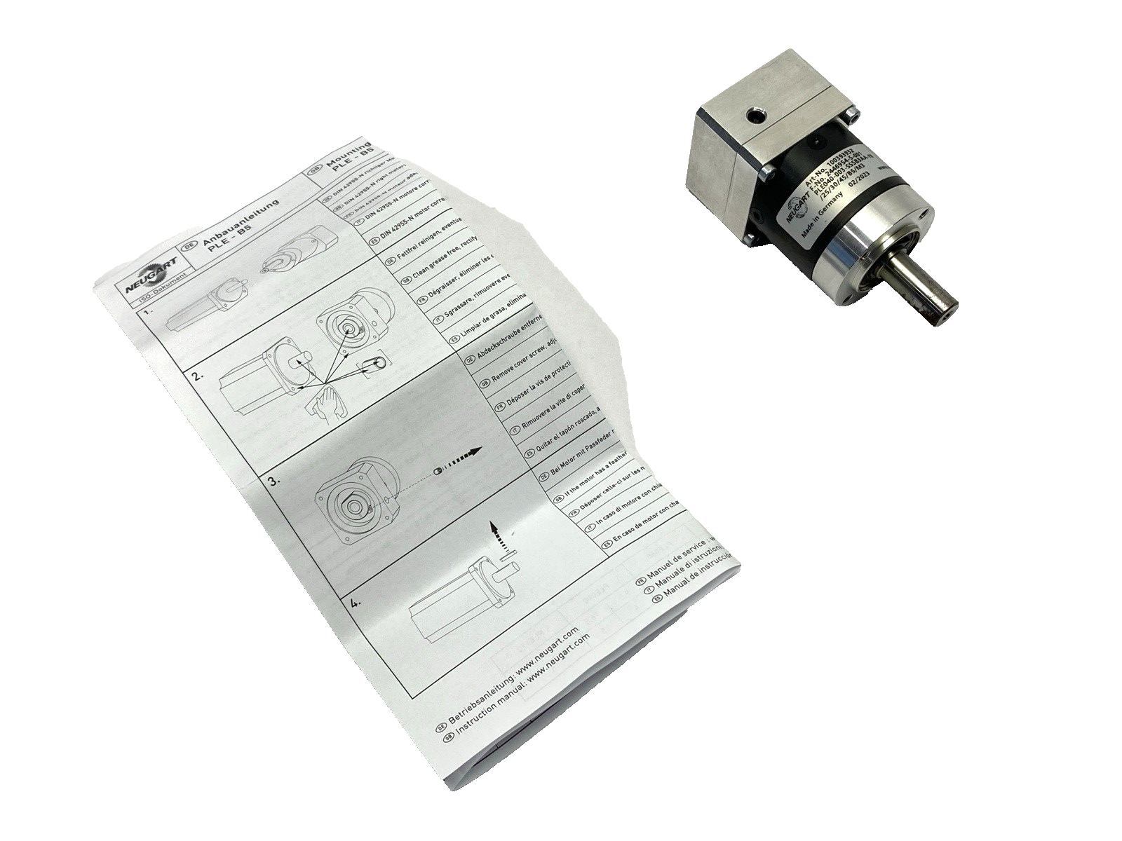 Neugart PLE040-003-SSSB3AA-Y8/25/30/45/B5/M3 Planetary Gear Motor 100393932 - Maverick Industrial Sales