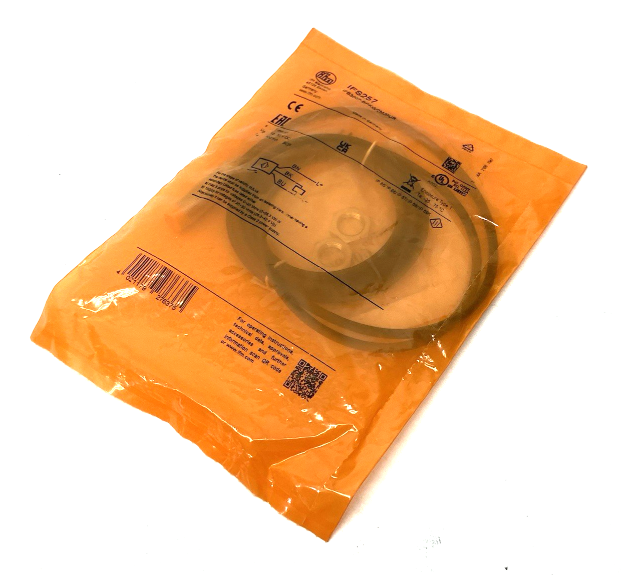 Ifm IFS257 Inductive Sensor 2m PUR Cable, PNP, Normally Open IFB3007-BPKG/2M/PUR - Maverick Industrial Sales