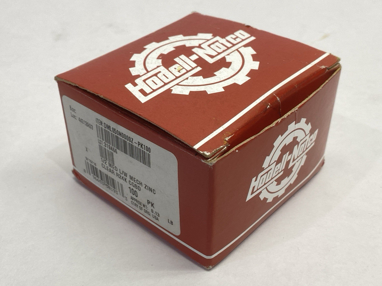 DML050N0000Z-PK100 | Hodell-Natco Washer 1/2 Med L/W Mech Zinc Clear PKG OF 100 - New – Open box - Maverick Industrial Sales