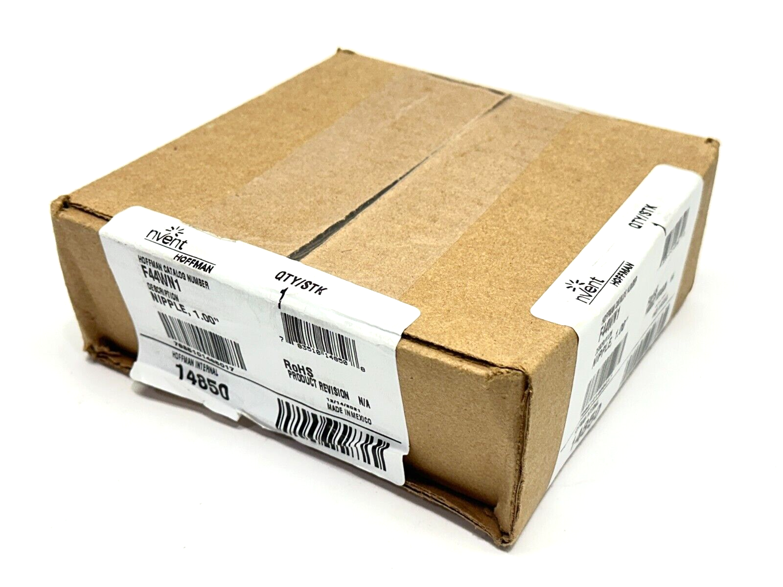 Hoffman F44WN1 Nipple Feed-Through Wireway 4" x 4" x 1" 14850 - New - Maverick Industrial Sales