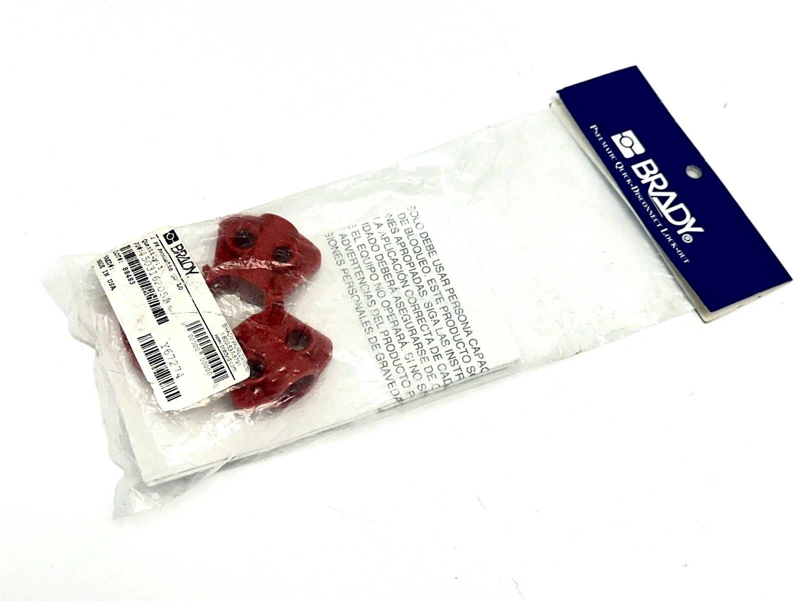 Brady 64221 Pneumatic Quick-Disconnect Lockout - New - Maverick Industrial Sales