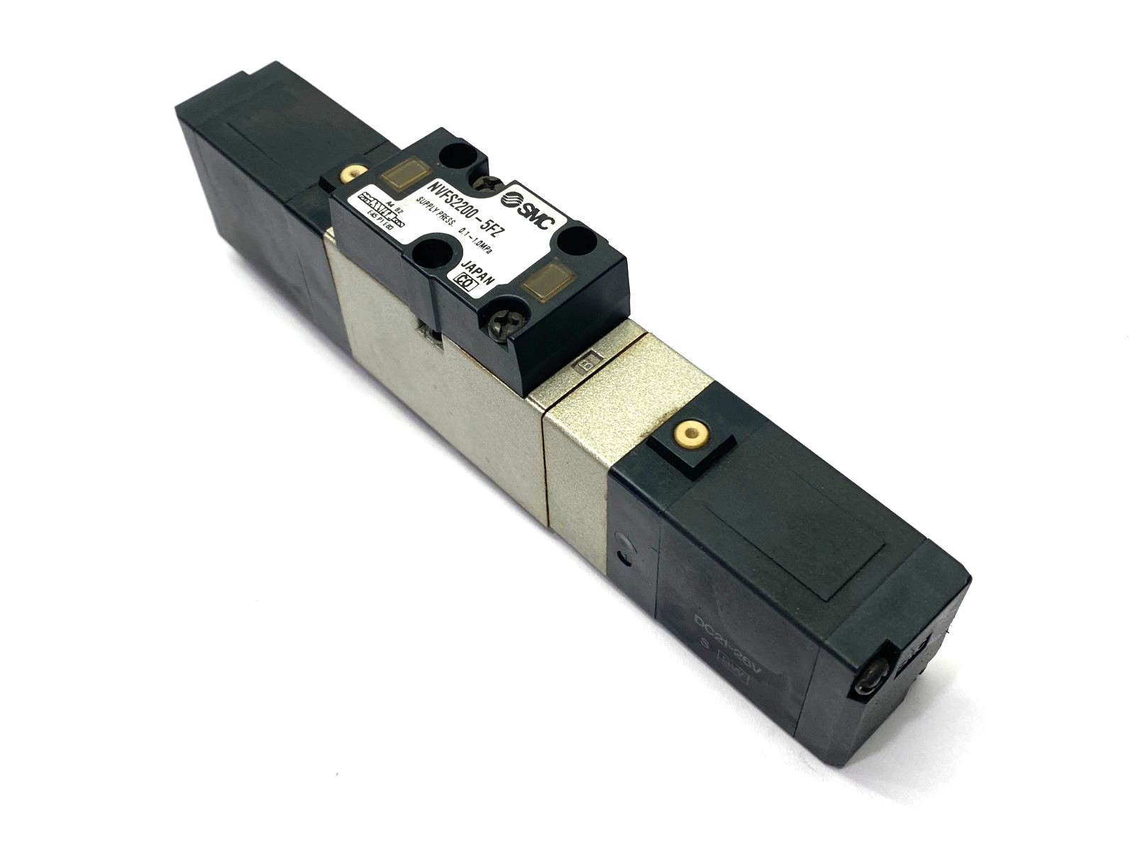 NVFS2200-5FZ | SMC Pneumatic Solenoid Valve 24VDC- Used - Maverick Industrial Sales