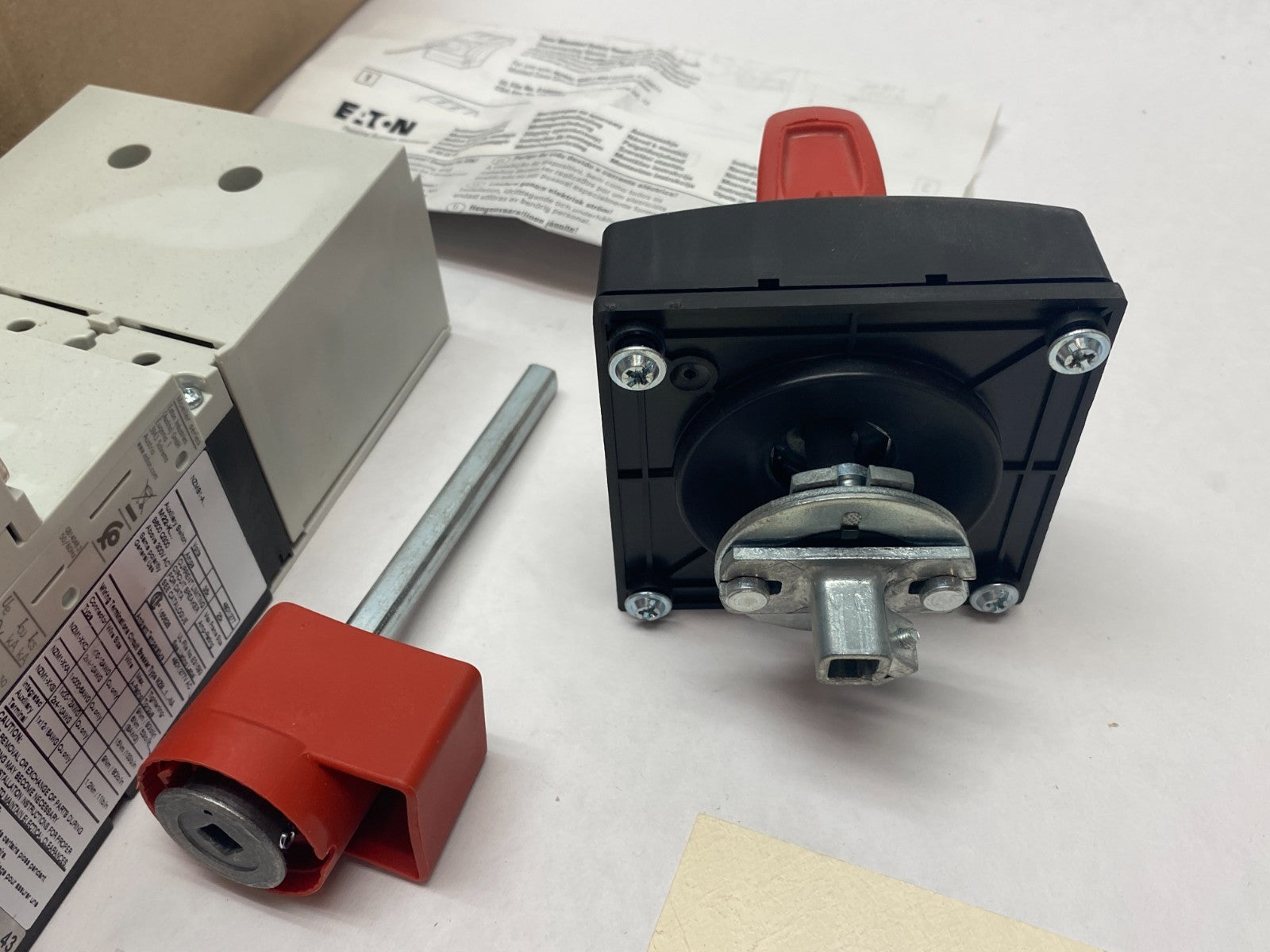 Eaton NZM2-XHB-DAR-NA Molded Case Circuit Breaker Switch Assembly Kit, Red Hand. - New – Open box - Maverick Industrial Sales