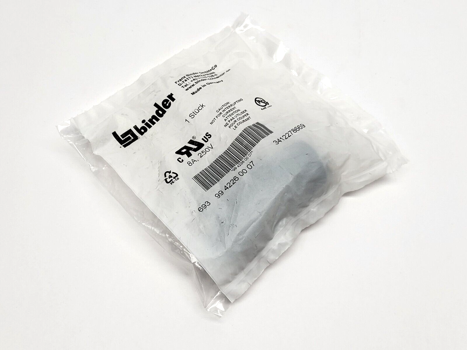 Binder 99 4226 00 07 Circular Connector 693 - New - Maverick Industrial Sales