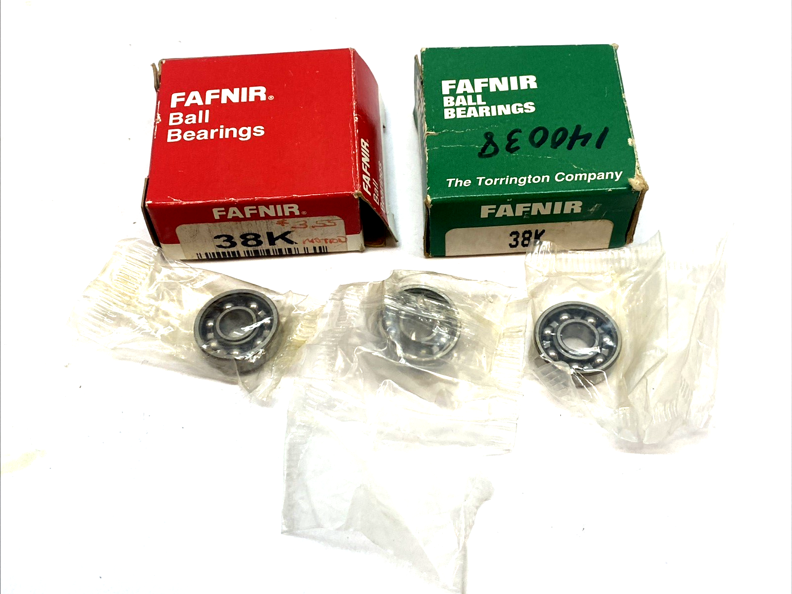 38K | Fafnir Deep Groove Ball Bearing 8x22x7mm 9100K Series Open LOT OF 3- New – Open box - Maverick Industrial Sales