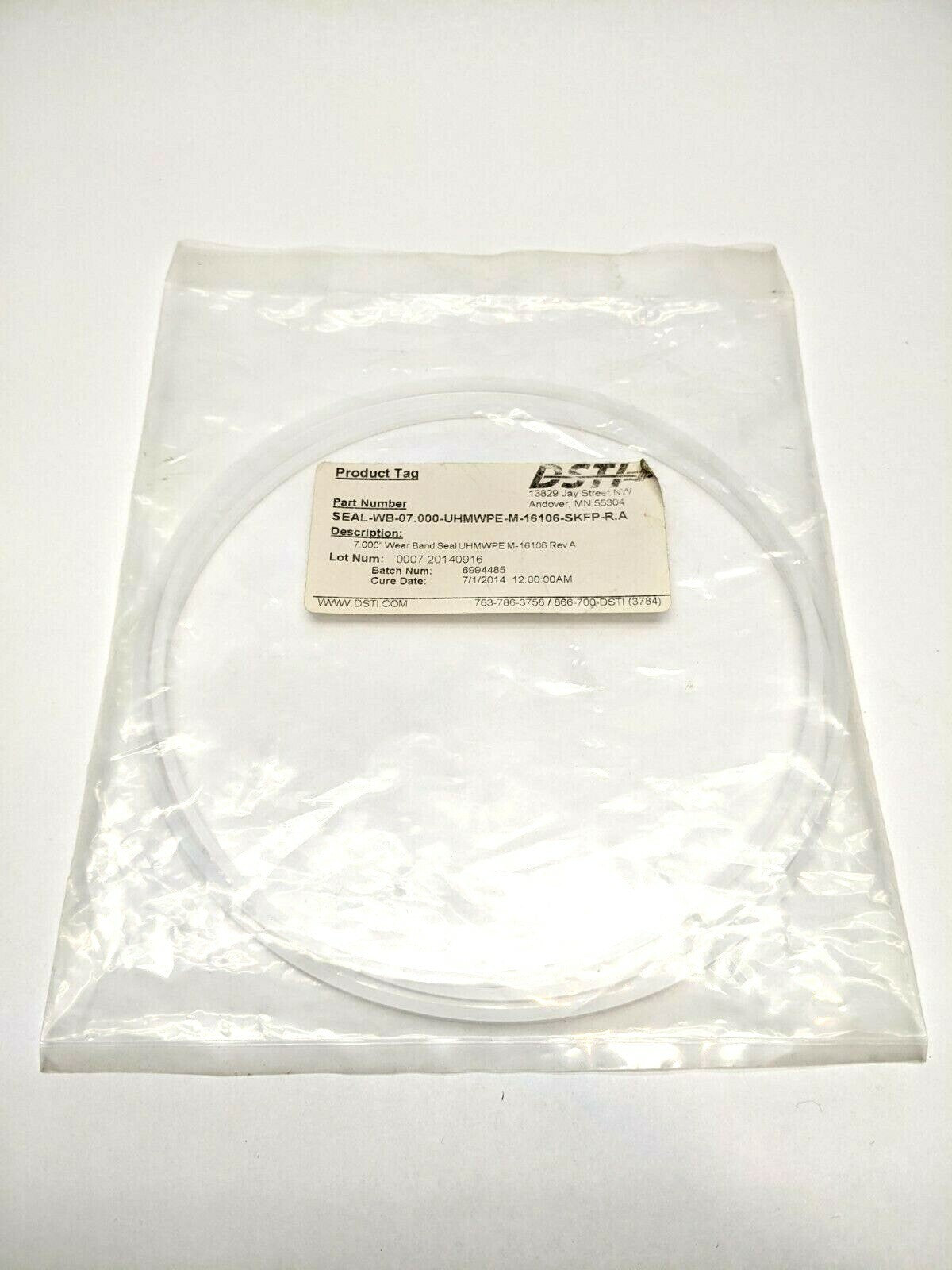 SEAL-WB-07.000-UHMWPE-M-16106-SKFP-R.A | DSTI Wear Band Seal 7" - New - Maverick Industrial Sales