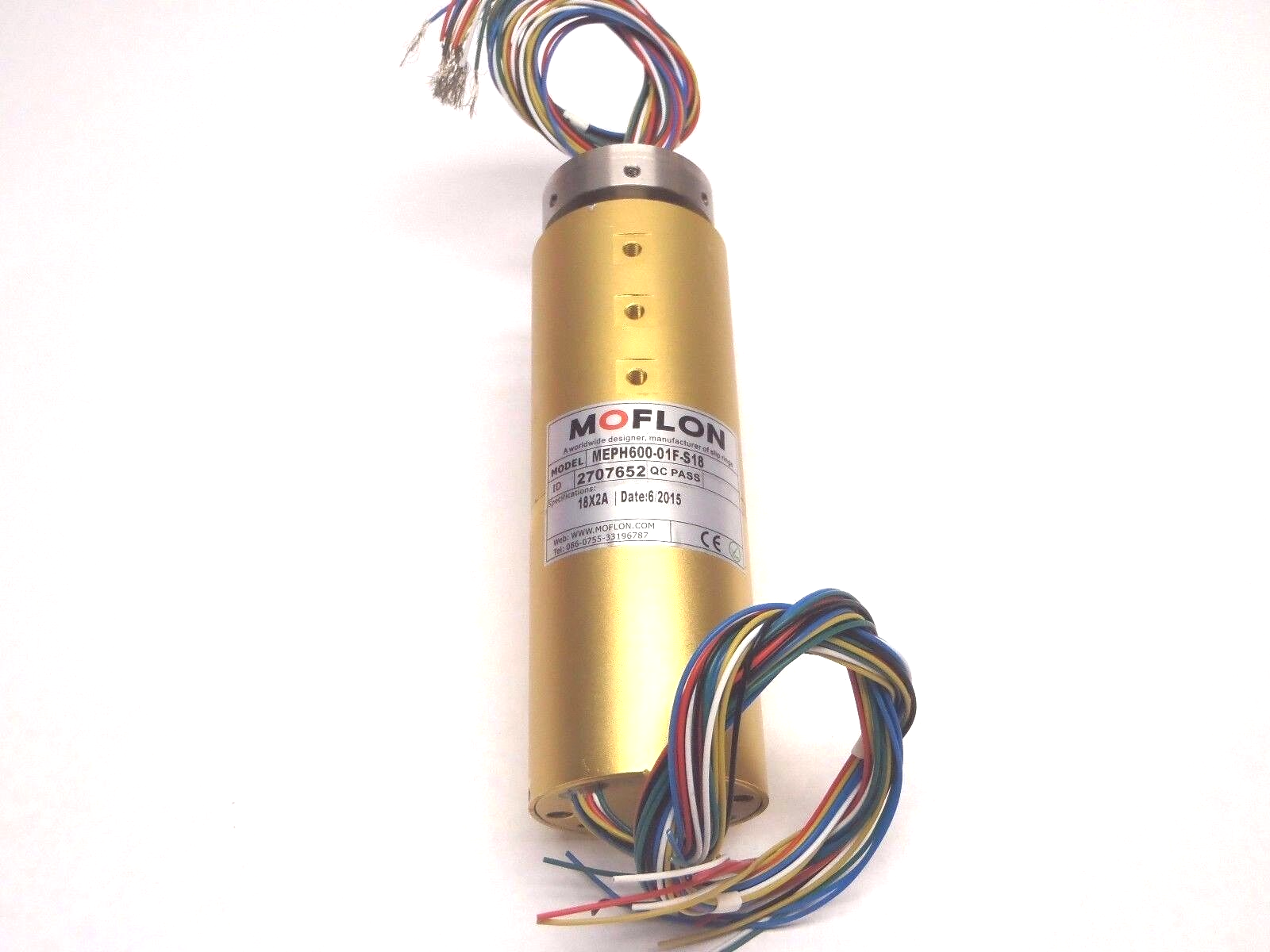 MOFLON MEPH600-01F-S18 18X2A Rotary Joint 2707652 6 Passage Hydraulic Pneumatic - Maverick Industrial Sales