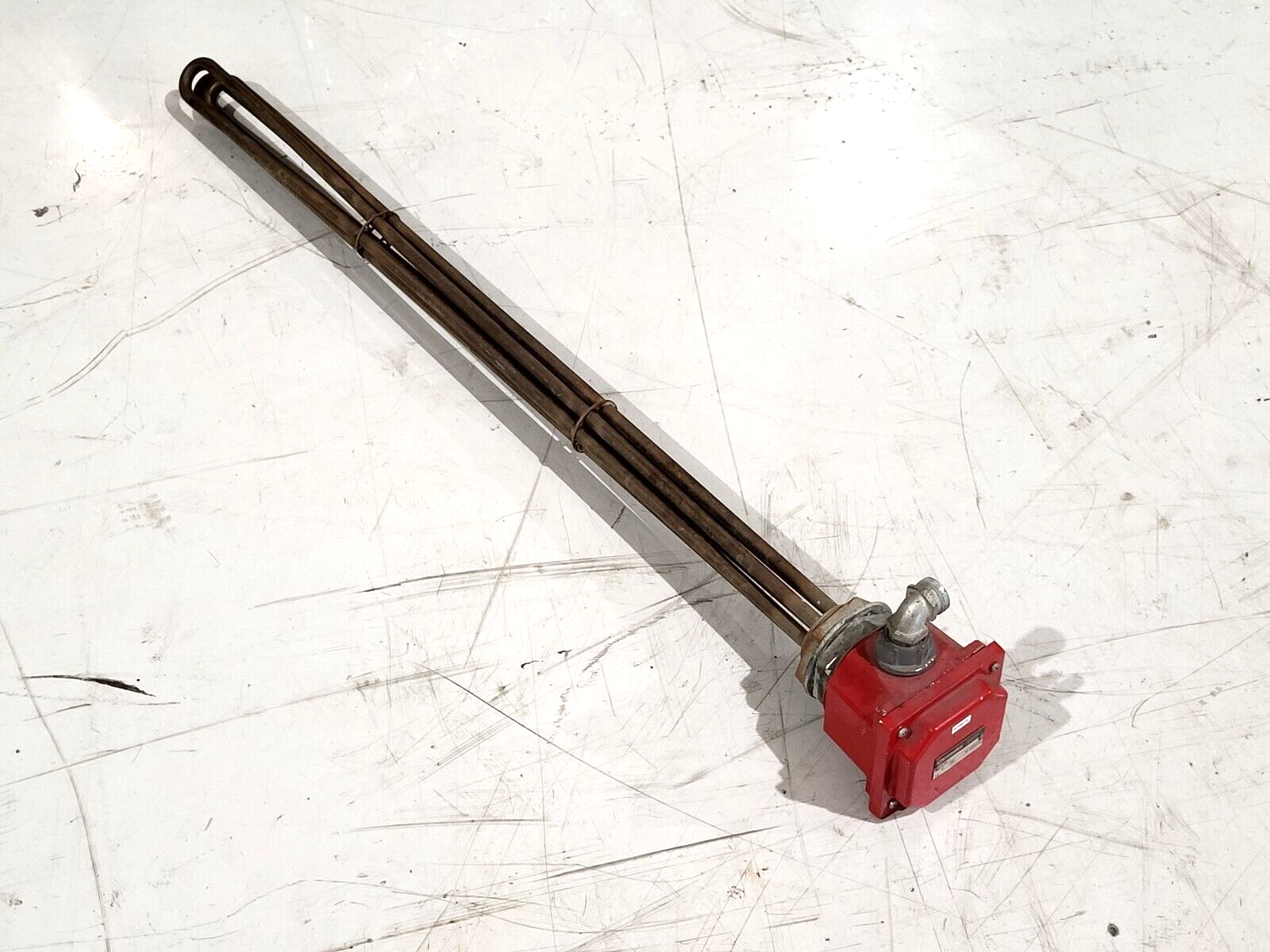 Chromalox 156-500563-301 340CP Immersion Heater 48-V 3PH - For parts or not working - Maverick Industrial Sales