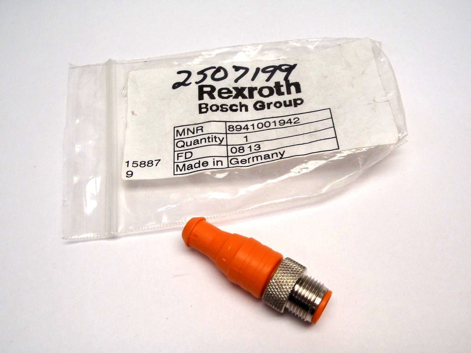Bosch Rexroth 8941001942 8 Pin Dummy Connector Orange - Maverick Industrial Sales