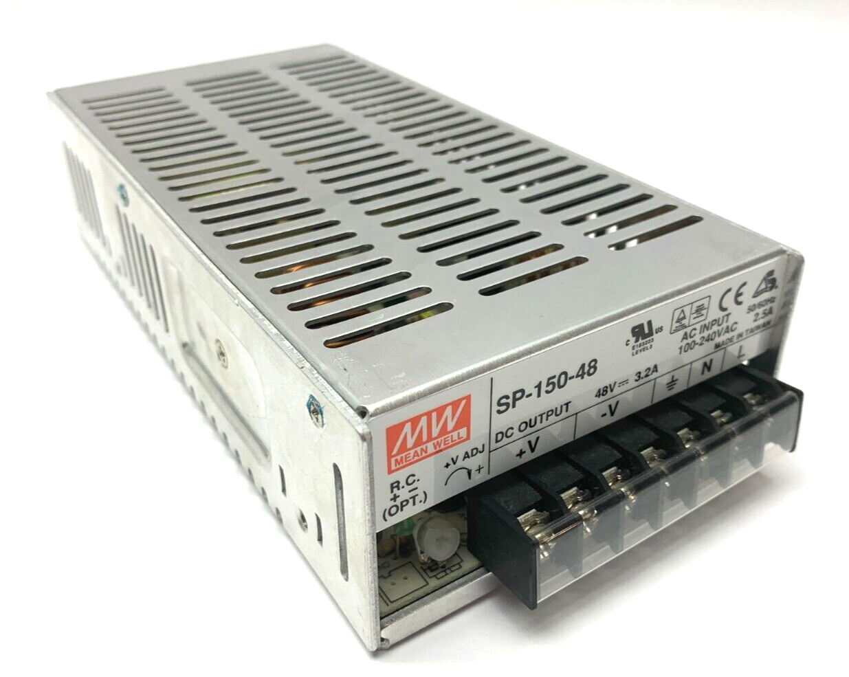SP-150-48 | Mean Well Power Supply 100-240VAC 2.5A Input 48V 3.2A Output - Used - Maverick Industrial Sales