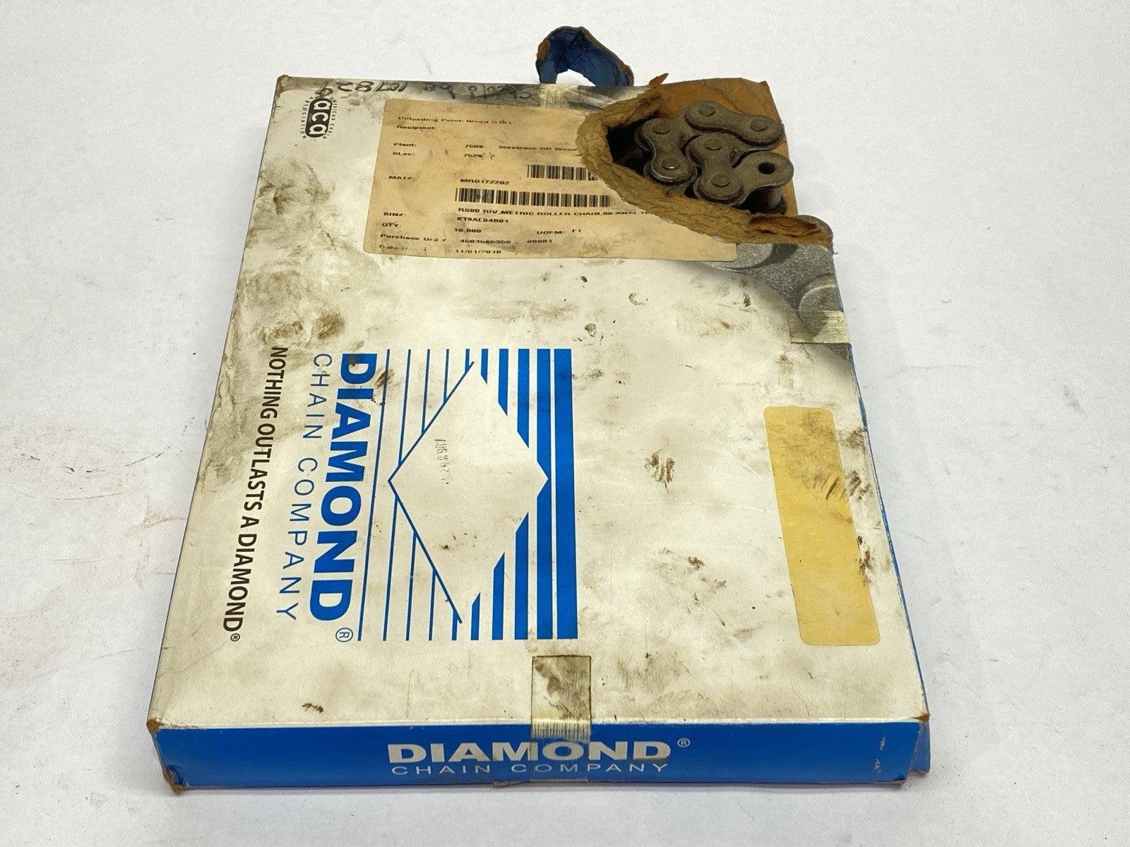 RS80 RIV 10'/3.05m | Diamond Chain #80 Roller Chain 10ft - New – Open box - Maverick Industrial Sales