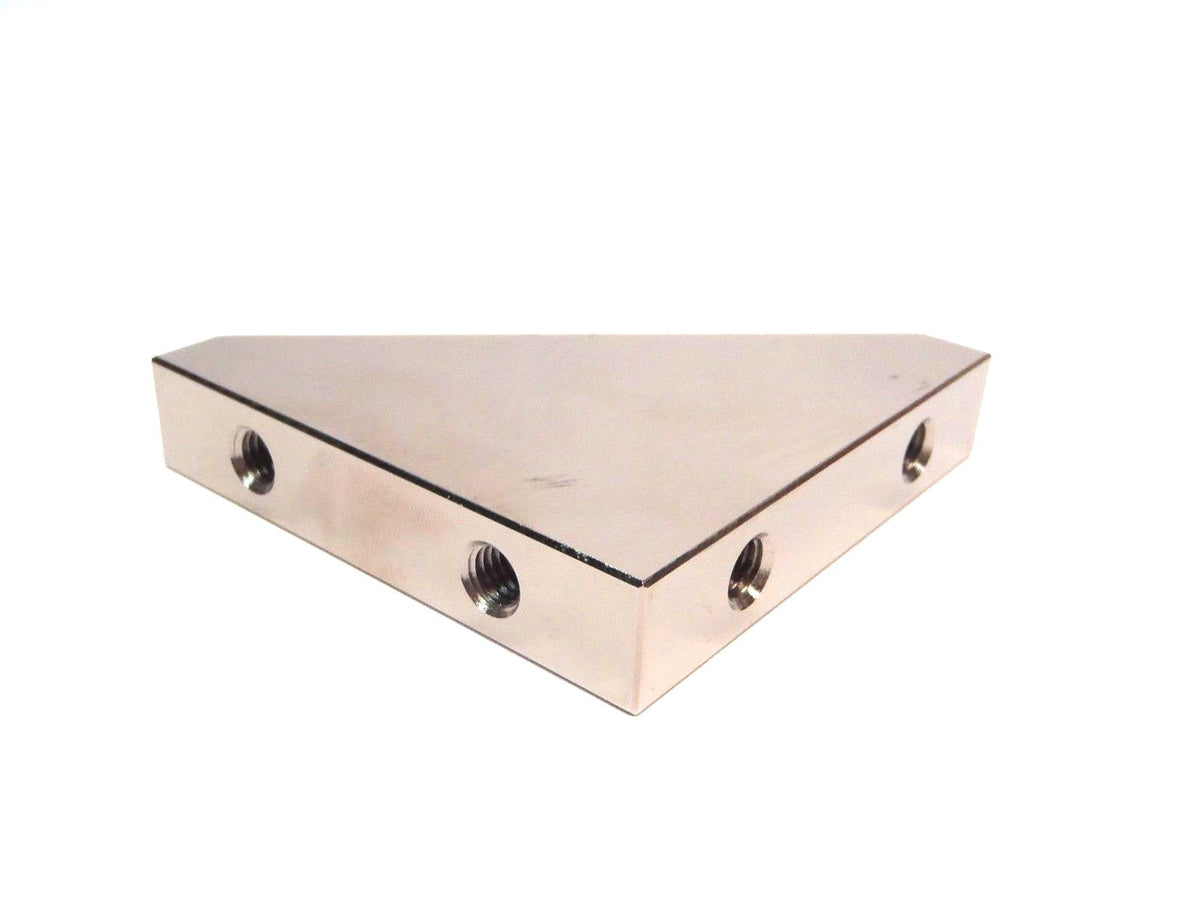 Misumi RBBM80-80-16 Triangular Tapped Standard Hole Steel Gusset 80x80x16mm - Maverick Industrial Sales