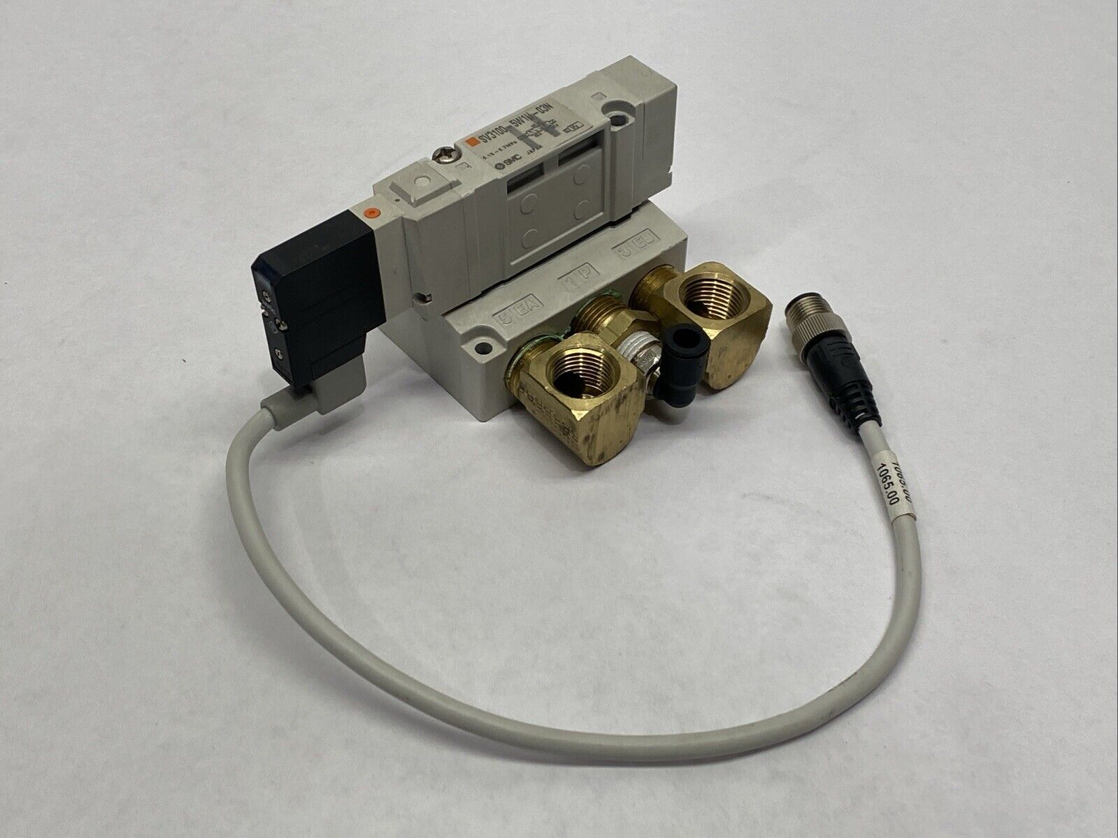 SMC SV3100-5W1U-03N Pneumatic Solenoid Valve w/ Subplate 24VDC - Maverick Industrial Sales