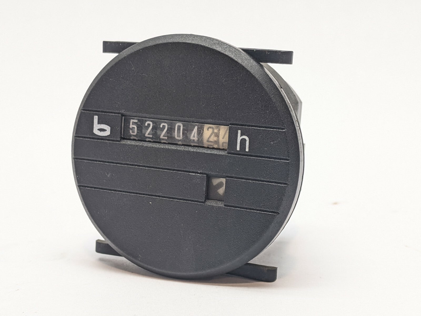 Bauser 634 638 Analog Hour Meter Round Panel Mount - Used - Maverick Industrial Sales