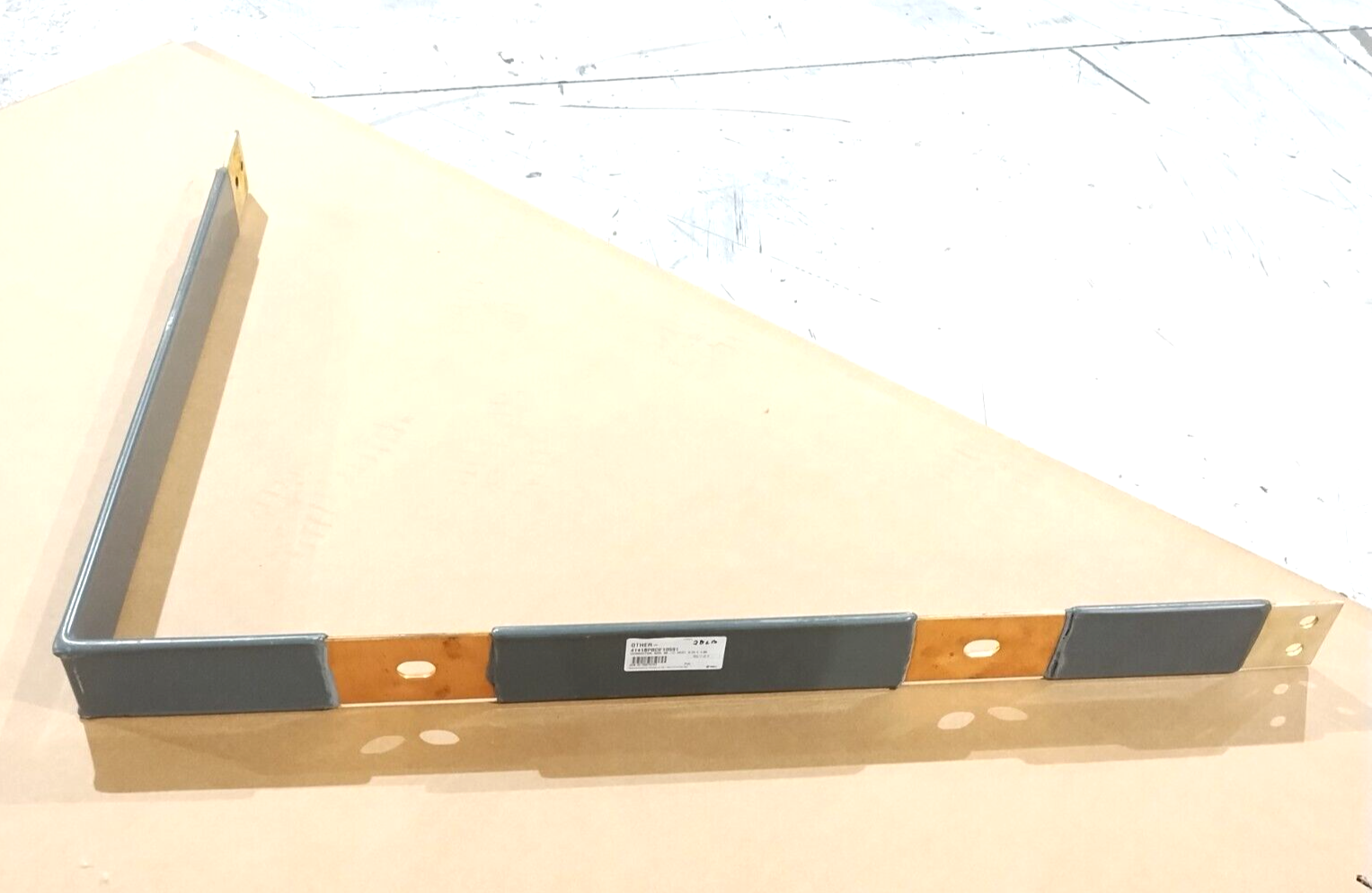 Powell 41418PBDF10591 90 Deg. Vertical Bus Bar 39"L x 51"H, 4" Wide x 1/4" Thick - New – Open box - Maverick Industrial Sales