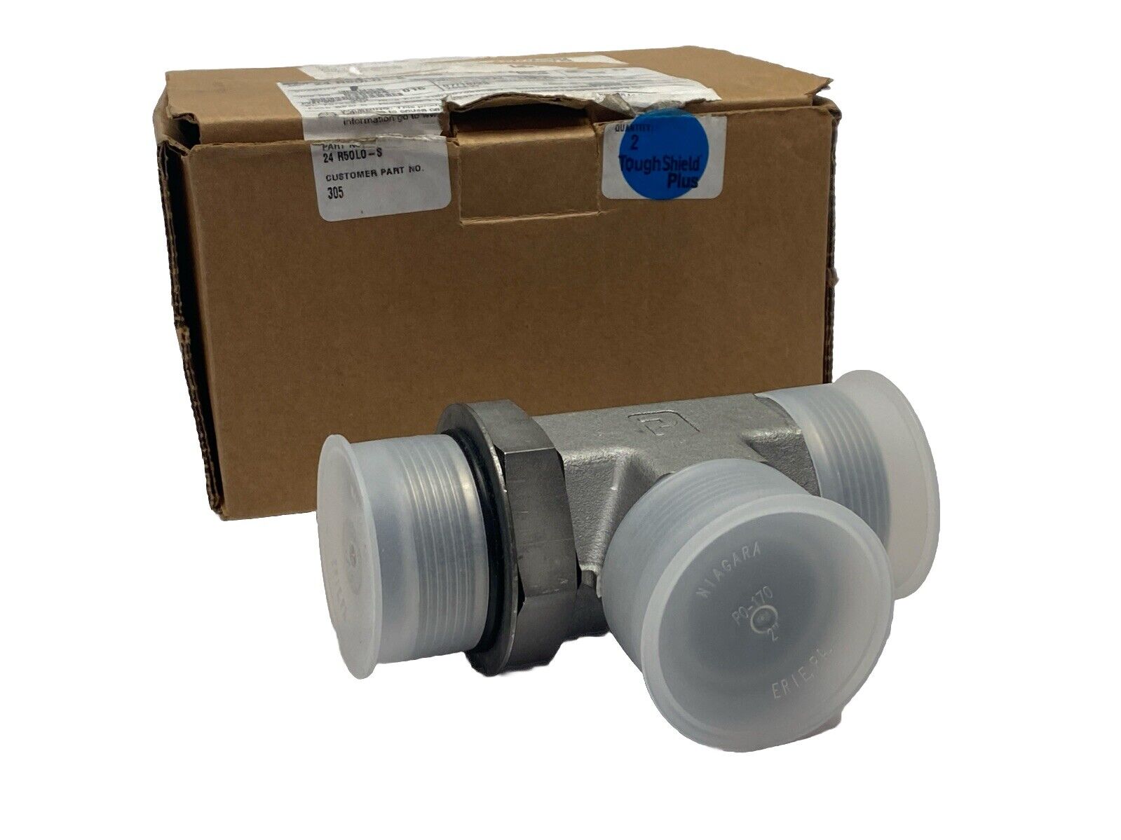 Parker 24 R5OLO-S Seal-Lok Face Seal Branch Tee 4000psi - New – Open box - Maverick Industrial Sales