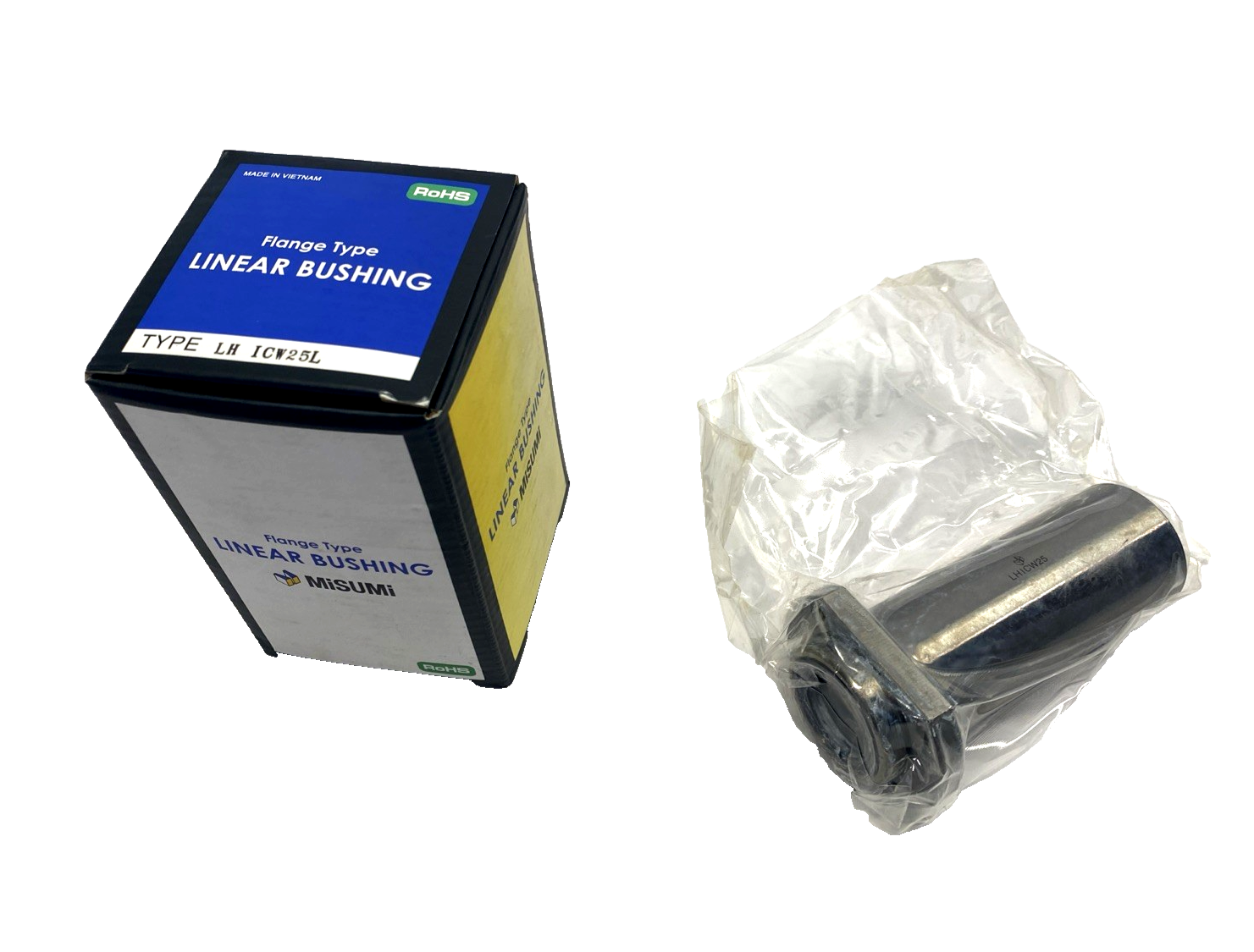 LHICW25L | MiSUMi Linear Flange Double Ball Bearing 25mm I.D. - New – Open Box - Maverick Industrial Sales