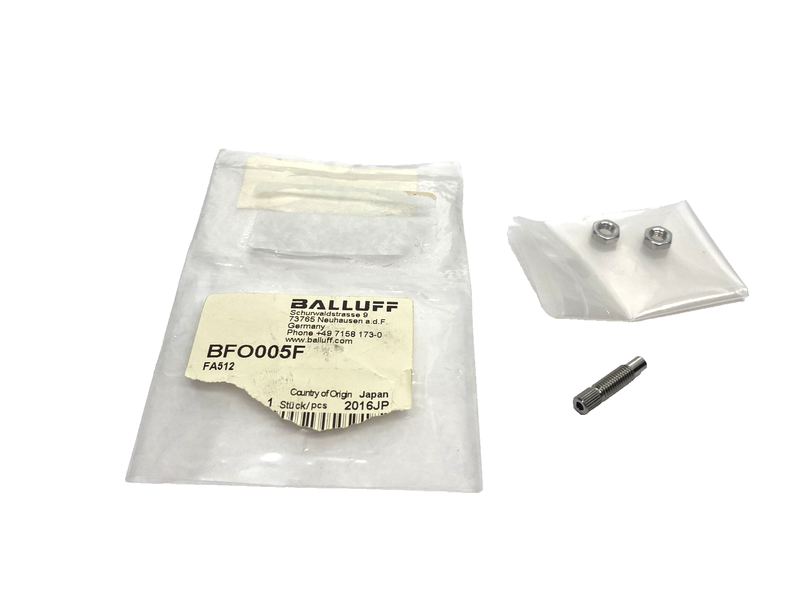 BFO D22-LA-AC-20, BFO005F | Balluff BFO005F Fiber Clamping Sleeve FA512 BFO D22-LA-AC-20 - New – Open box - Maverick Industrial Sales