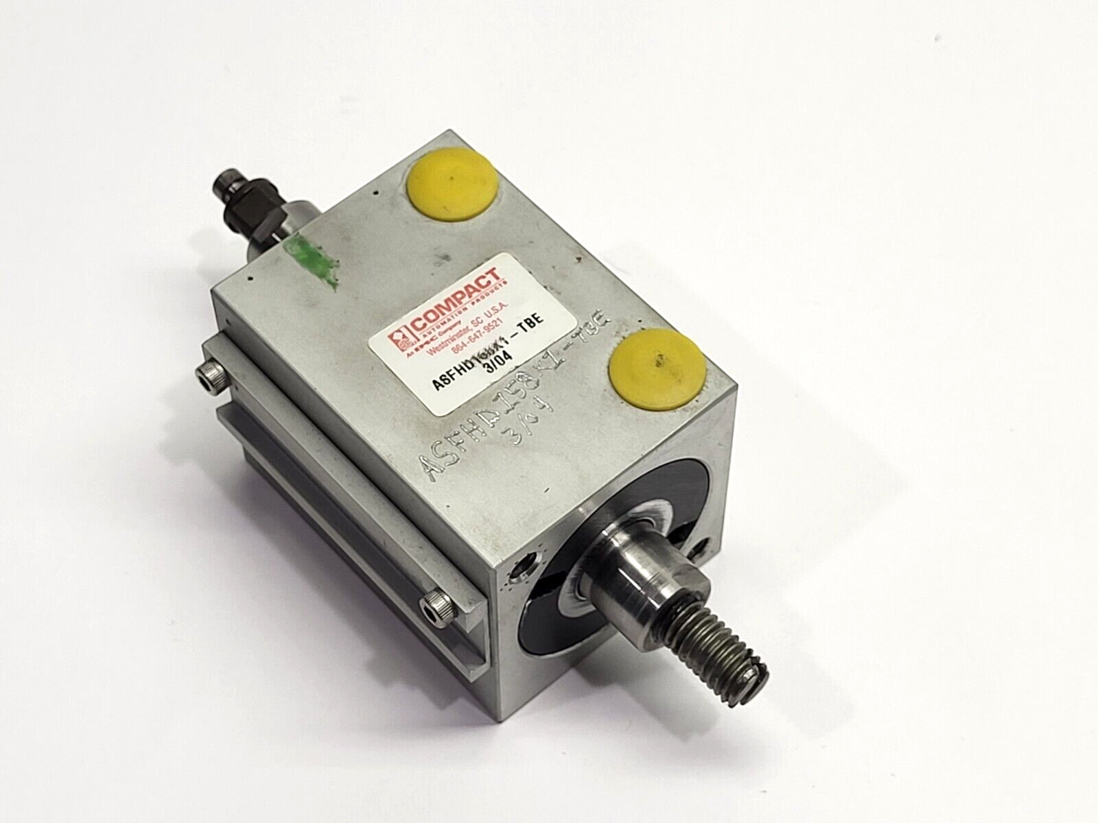 Compact Automation ASFHD168X1-TBE Pneumatic Cylinder - Used - Maverick Industrial Sales