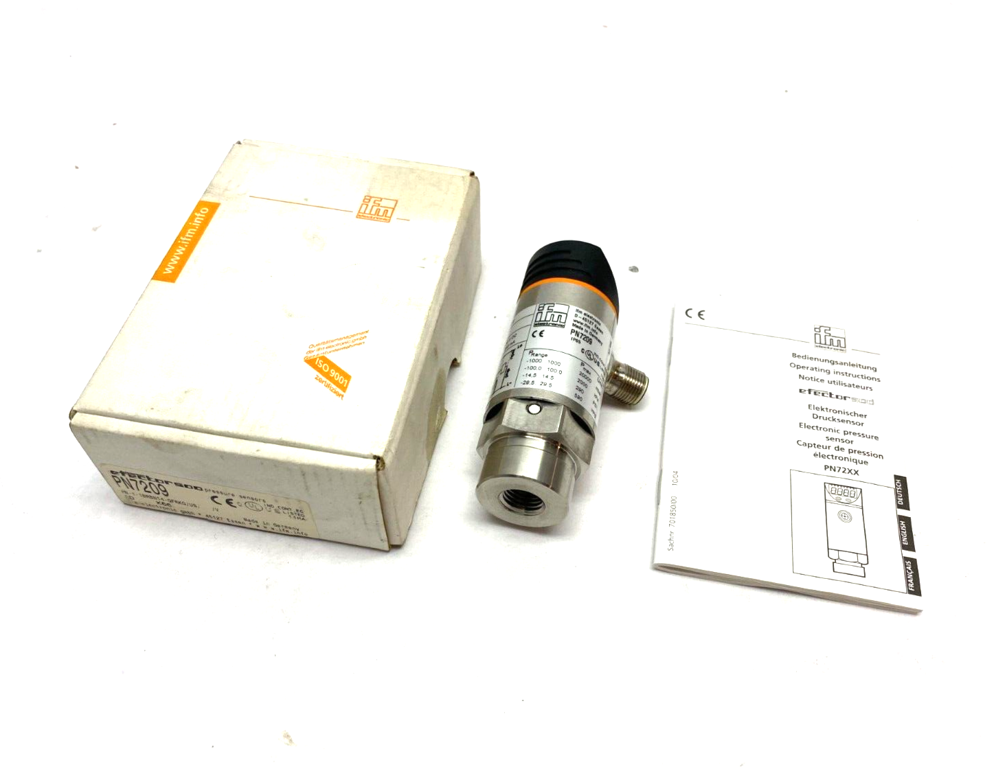 Ifm PN7209 Efector 500 Digital Pressure Sensor PN-1-1BRBN14-QFRKG/US/ / - Maverick Industrial Sales