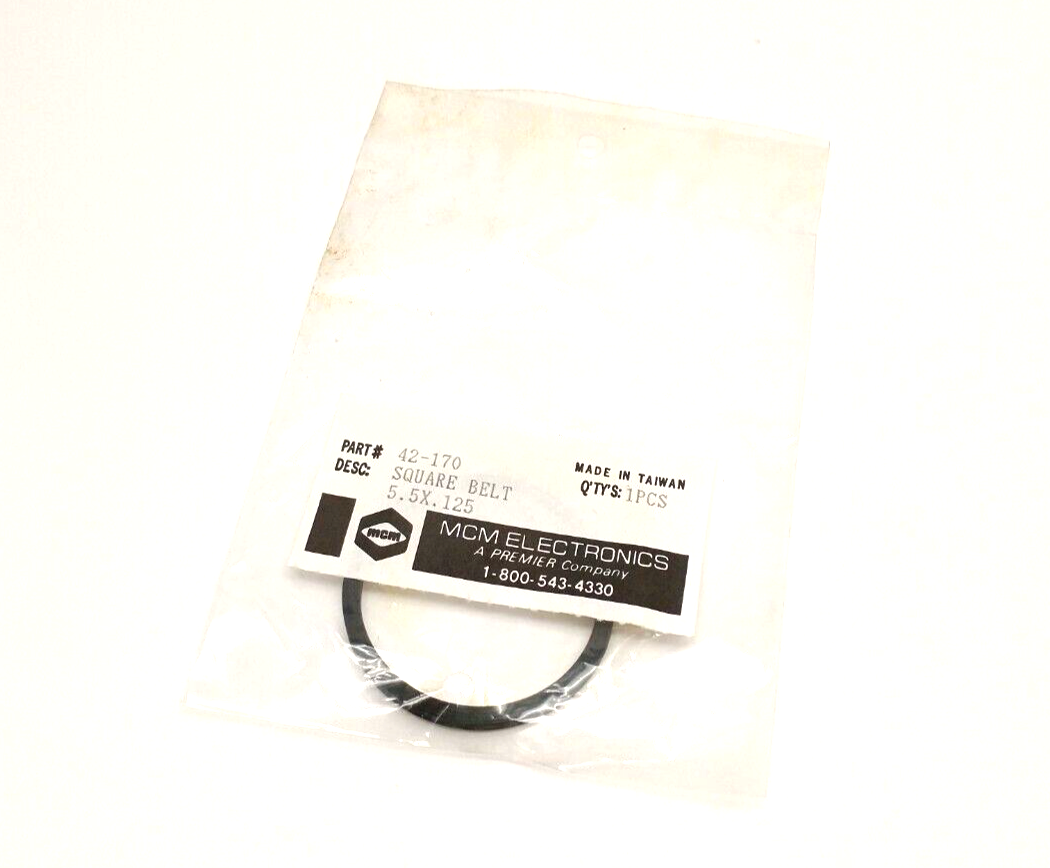 42-170 | MCM Electronics Square Belt 5.5 x .125 - New - Maverick Industrial Sales