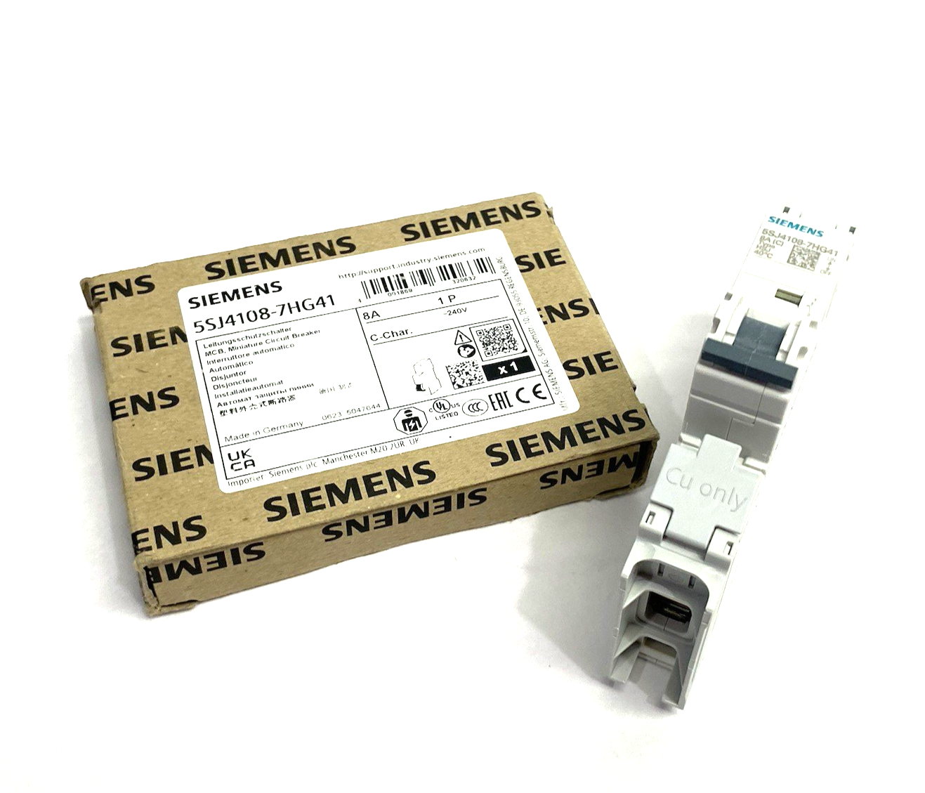 5SJ4108-7HG41 | Siemens Miniature Circuit Breaker 8A 1-Pole C-Char. - New Other - Maverick Industrial Sales