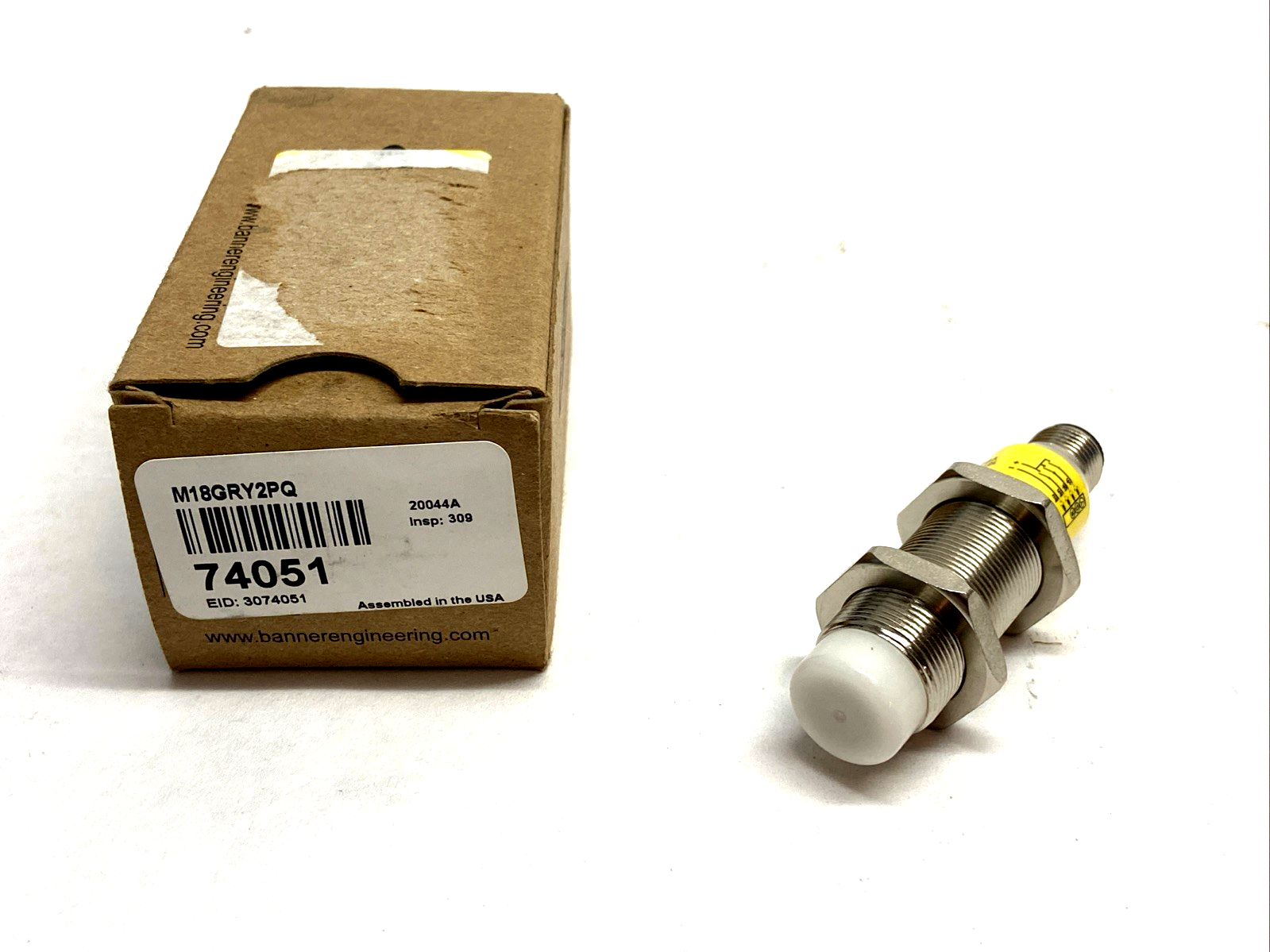 Banner M18GRY2PQ General Purpose Indicator M18 Series Barrel Housing 74051 - Maverick Industrial Sales