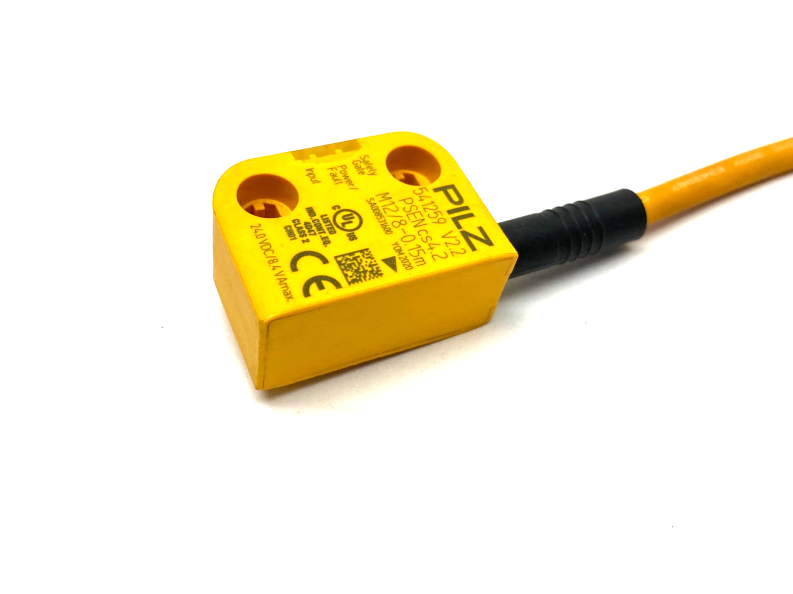 PSEN cs4.2 M12/8-0.15m 1switch, 541259 | Pilz PSEN cs4.2 M12/8-0.15m 1switch RFID Safety Switch, 2-Safe SC Outs, 541259 - New – Open box - Maverick Industrial Sales