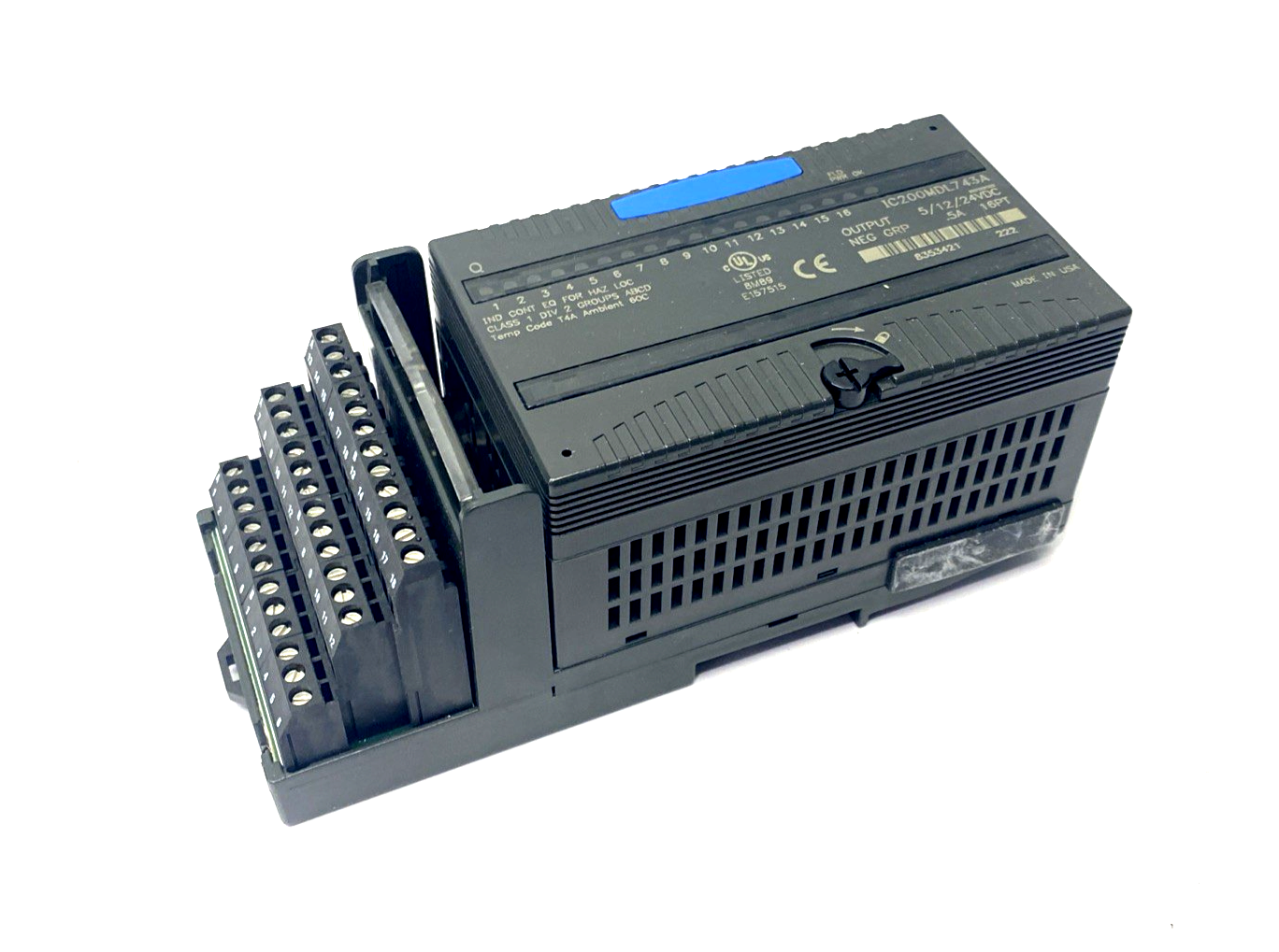 IC200MDL743A | GE Fanuc VersaMax Output Module 0.5A 16PT - Used - Maverick Industrial Sales