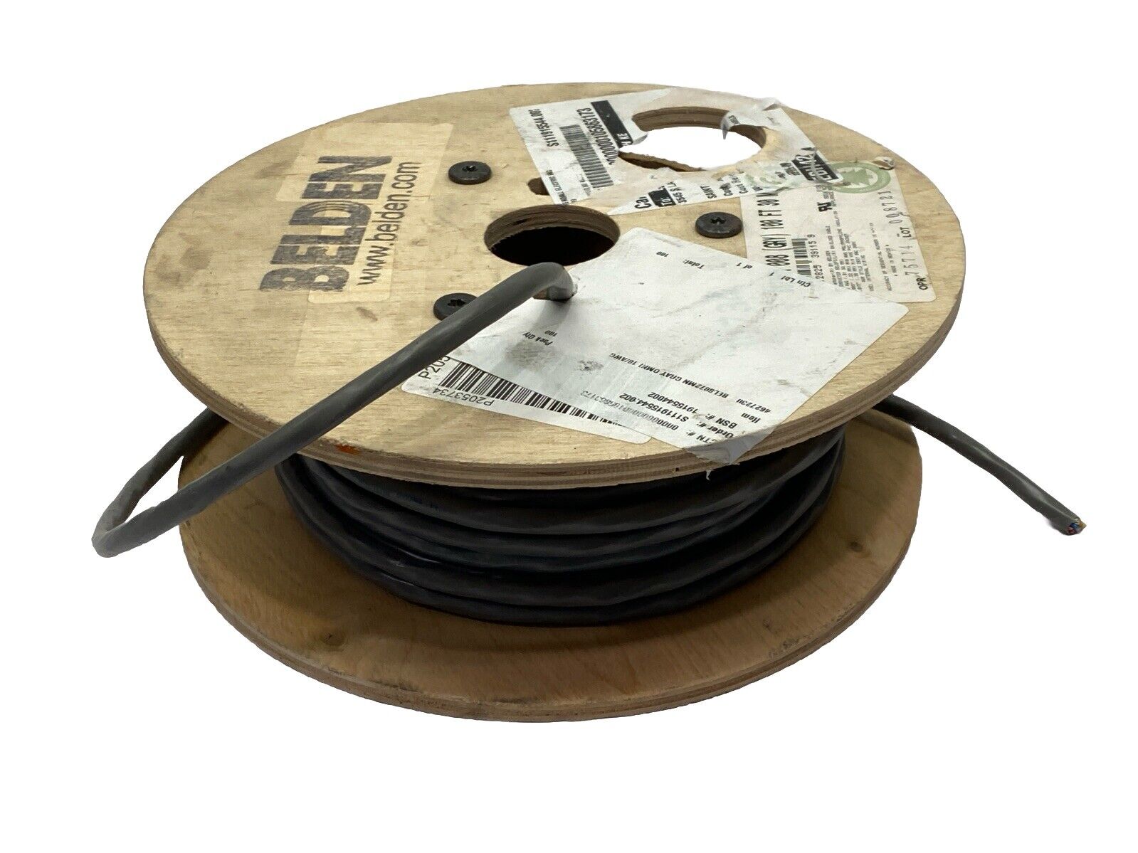 Belden 8872MN SpaceMaker Multi-Conductor Cable 9c 18AWG PVG Gray 30FT Spool - Maverick Industrial Sales