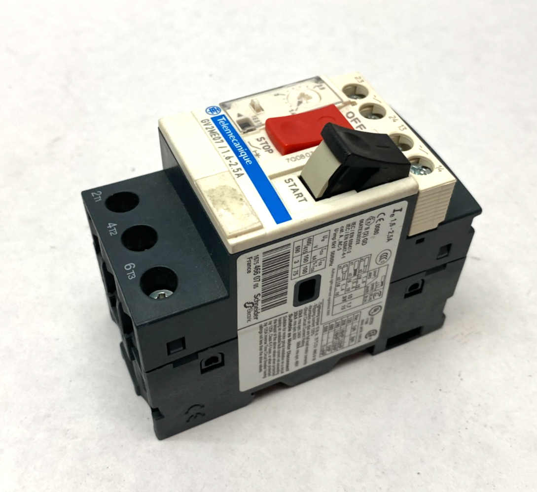 GV2ME07 | Schneider Electric Telemecanique TeSys Deca Manual Starter and Protector - Used - Maverick Industrial Sales