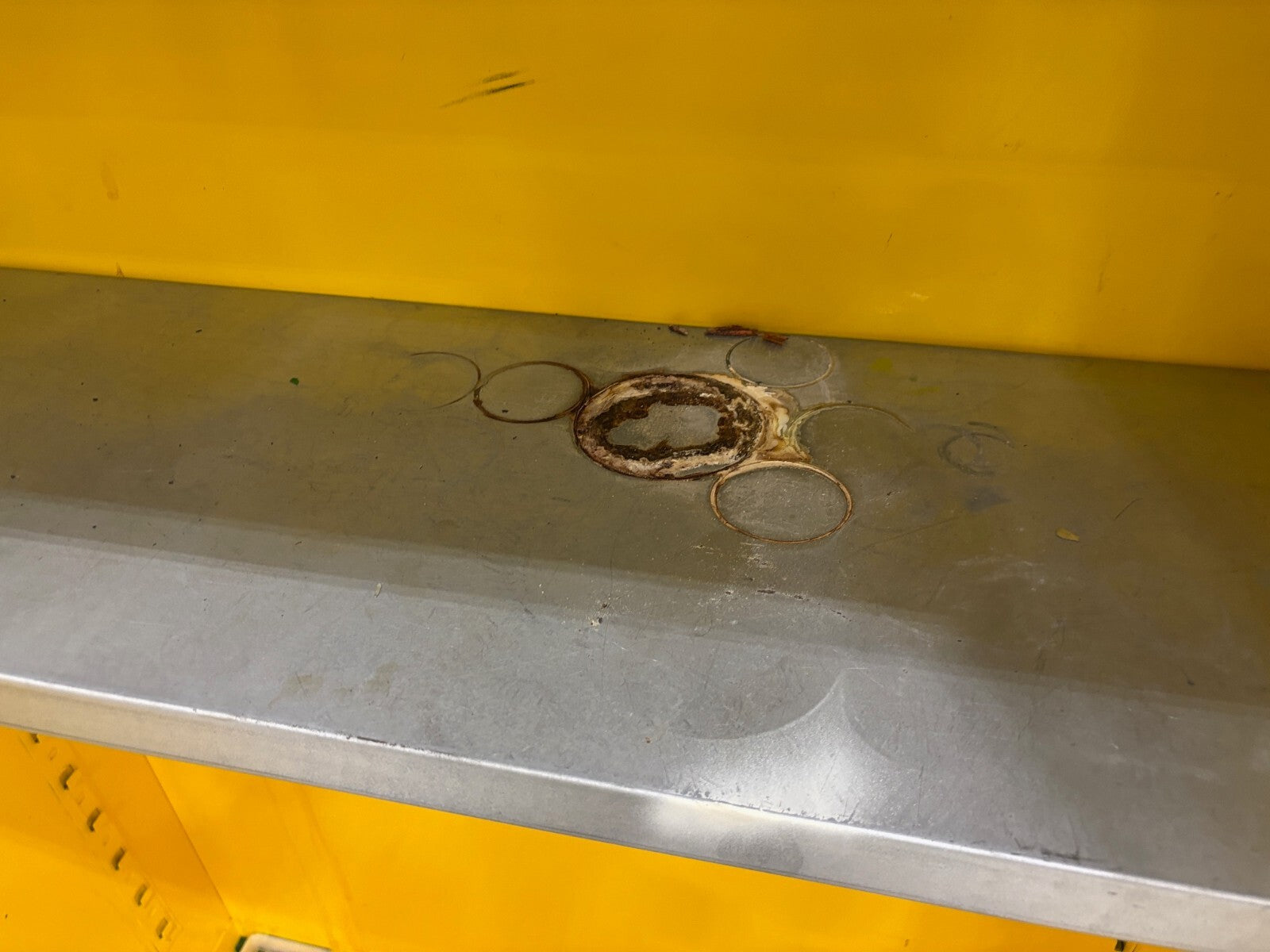 ULINE H-1564M-Y Flammable Liquid Storage Cabinet, 45 Gal. Capacity, No Key - Used - Maverick Industrial Sales