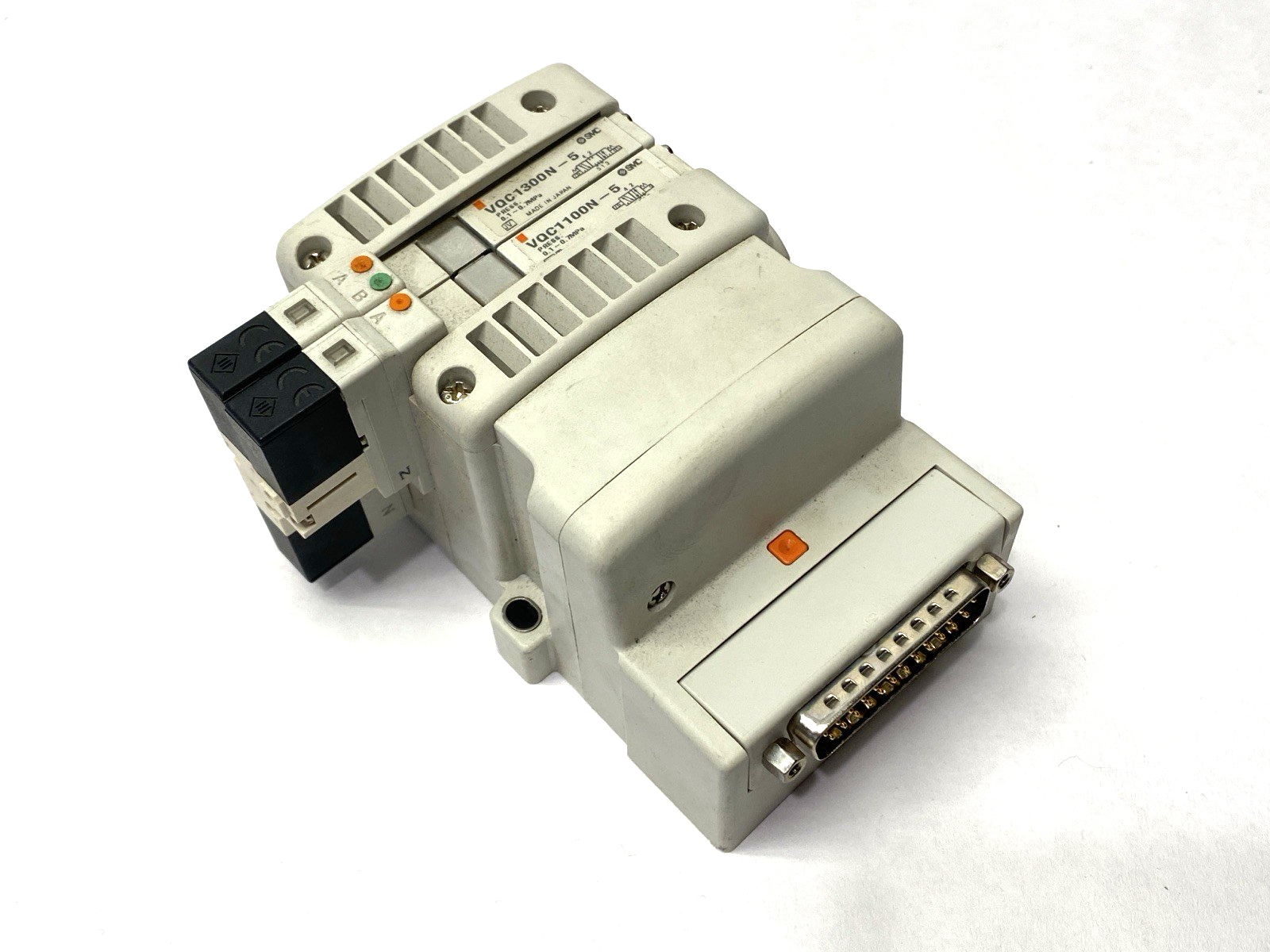 SMC VV5QC11-02N3FD0 Base Mounted Pneumatic Manifold Assembly - Maverick Industrial Sales