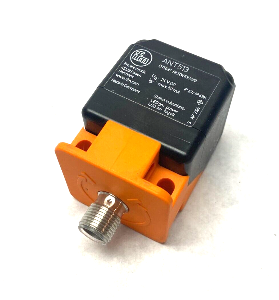 Ifm ANT513 RFID Write/Read Head DTRHF MCRWIDUS03 - Used - Maverick Industrial Sales