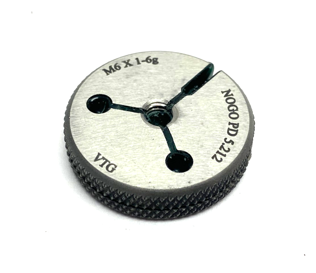 362117520 | Vermont Gage Threaded Ring Gauge M6x1-6G NOGO PD 5.212 - New Other - Maverick Industrial Sales