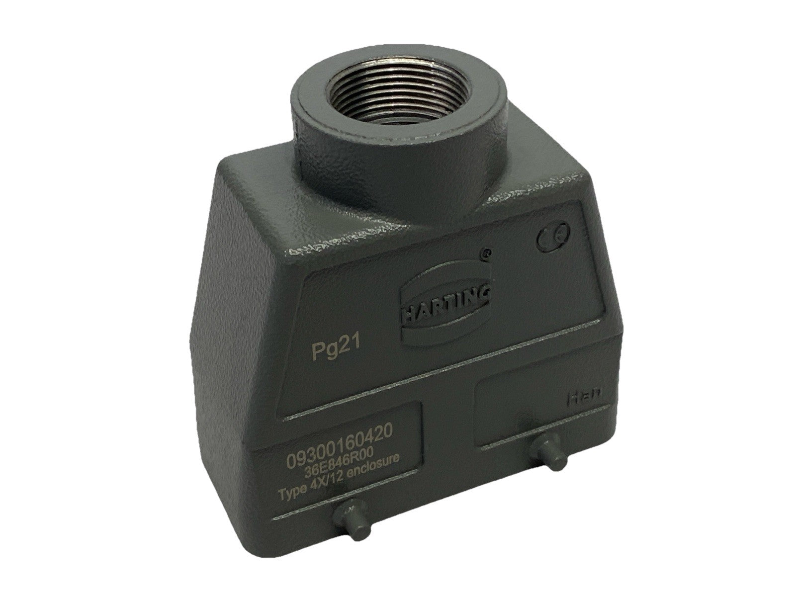 Harting Han B Hood Top Entry HC 4 Pegs PG 21 Connector Hood 09300160420 - Maverick Industrial Sales