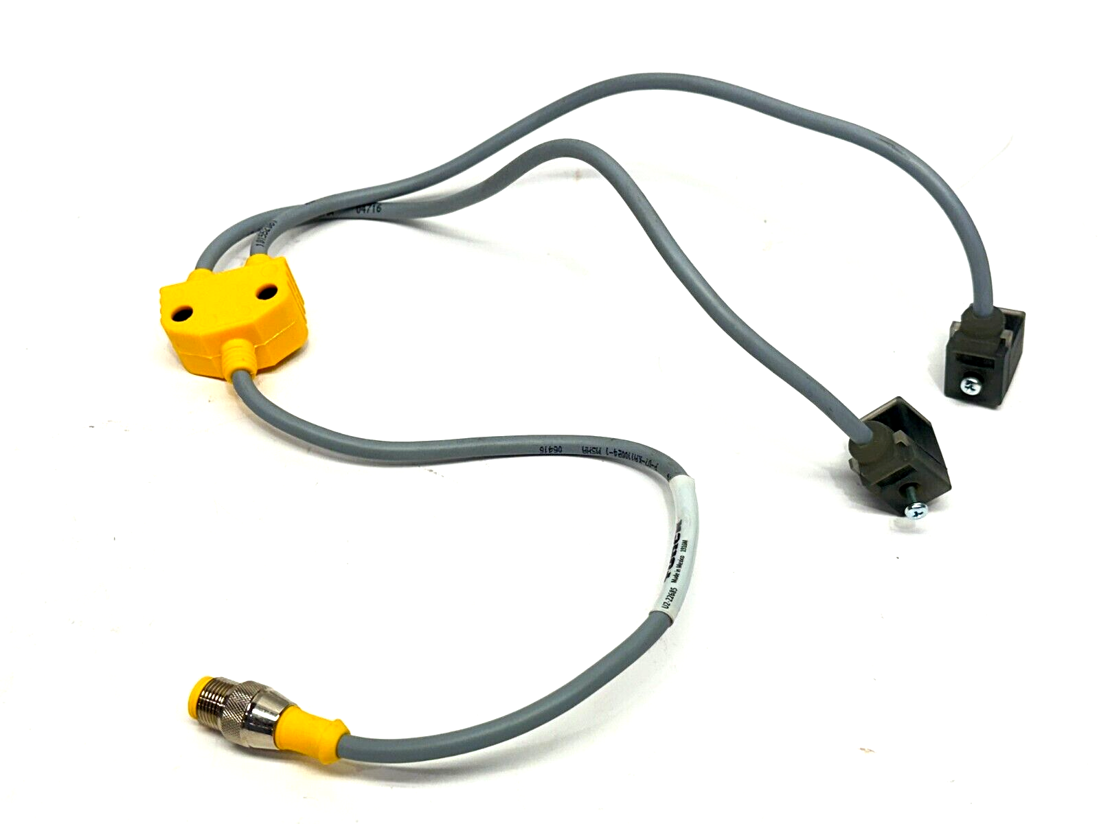 Turck VB2-RS 4.5T-0.3/2TC9S 2-A2081-0.3/0.3/S810 M12 To Valve Cordset U2-22685 - New – Open box - Maverick Industrial Sales